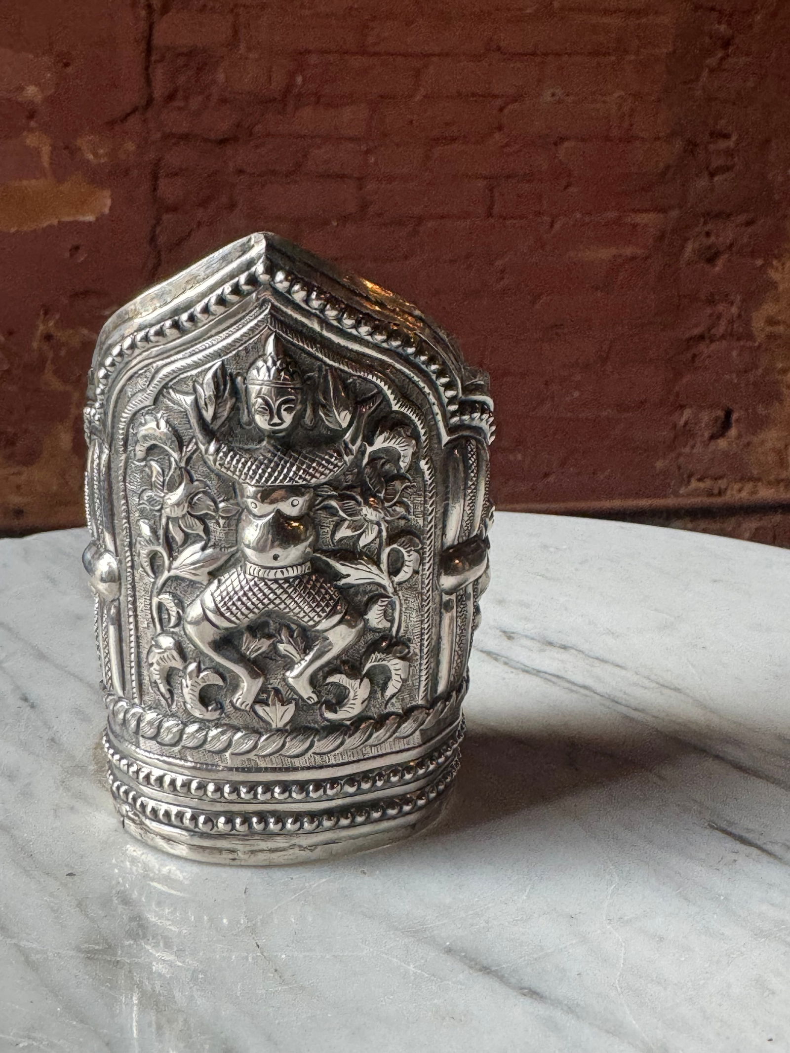 Antique Qing dynasty silver bracelet: Fine antique qing dynasty silver bracelet sterling