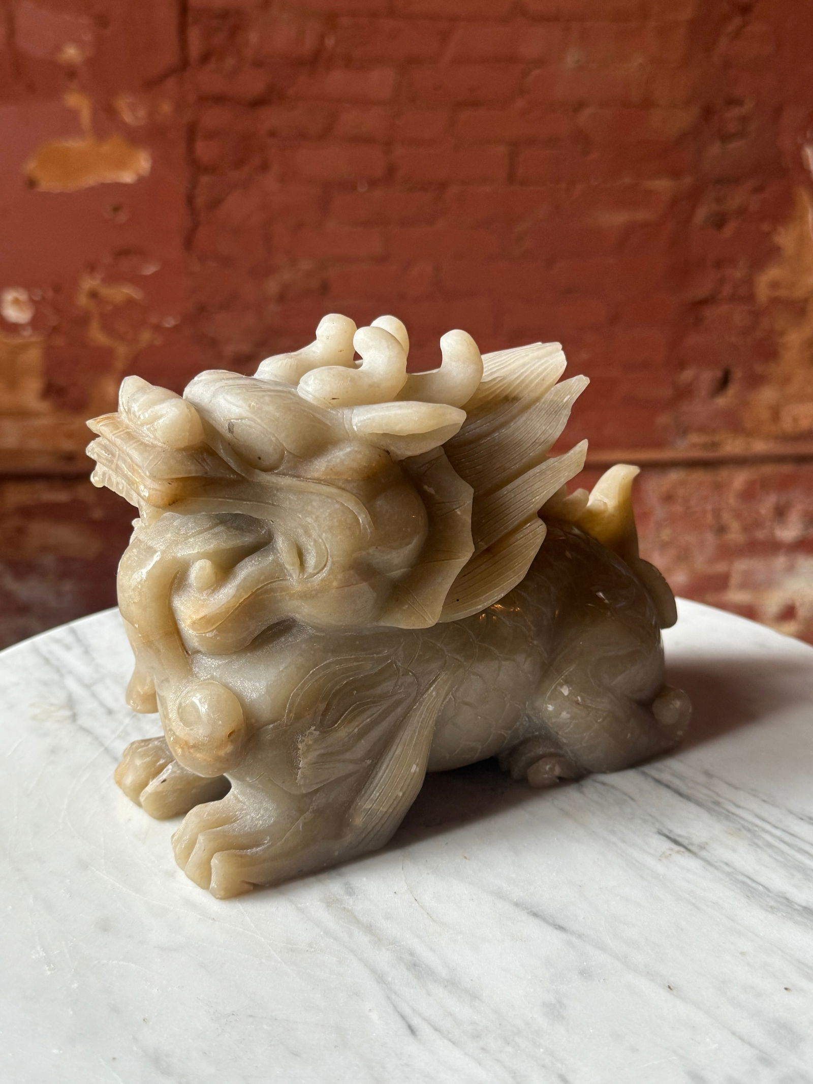 Qing Dynasty Carved Jade figure (1 of 5)