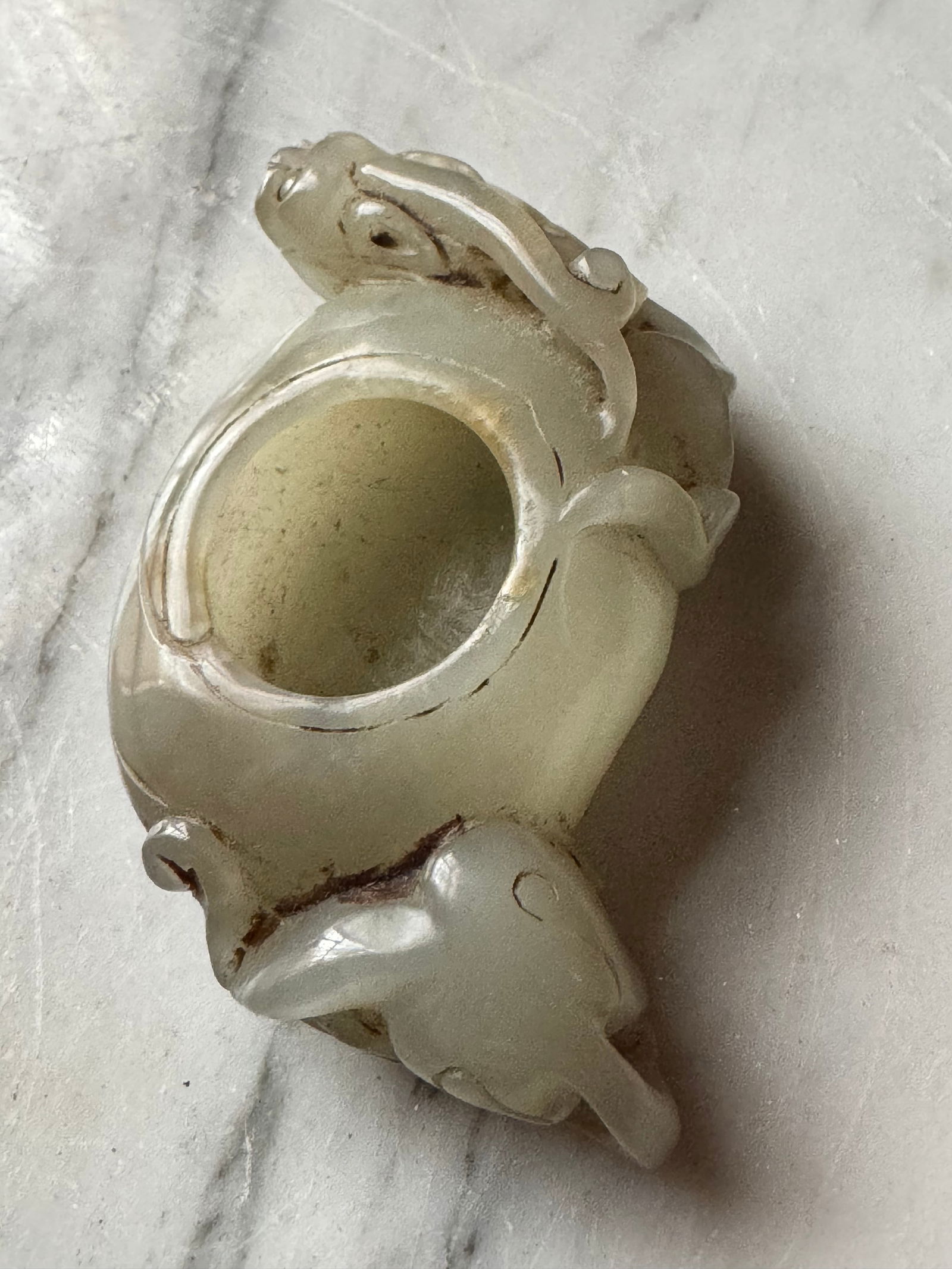 Fine 18th century Qing Dynasty Jade Brushwasher (1 of 5)