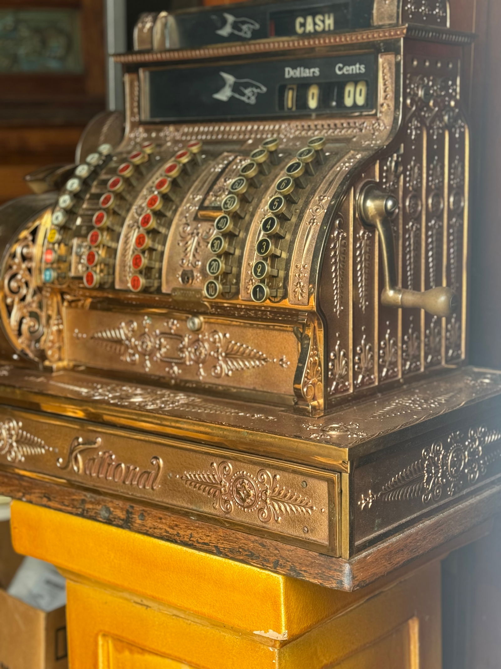 Antique National Cash Register early 1900‘s (1 of 8)