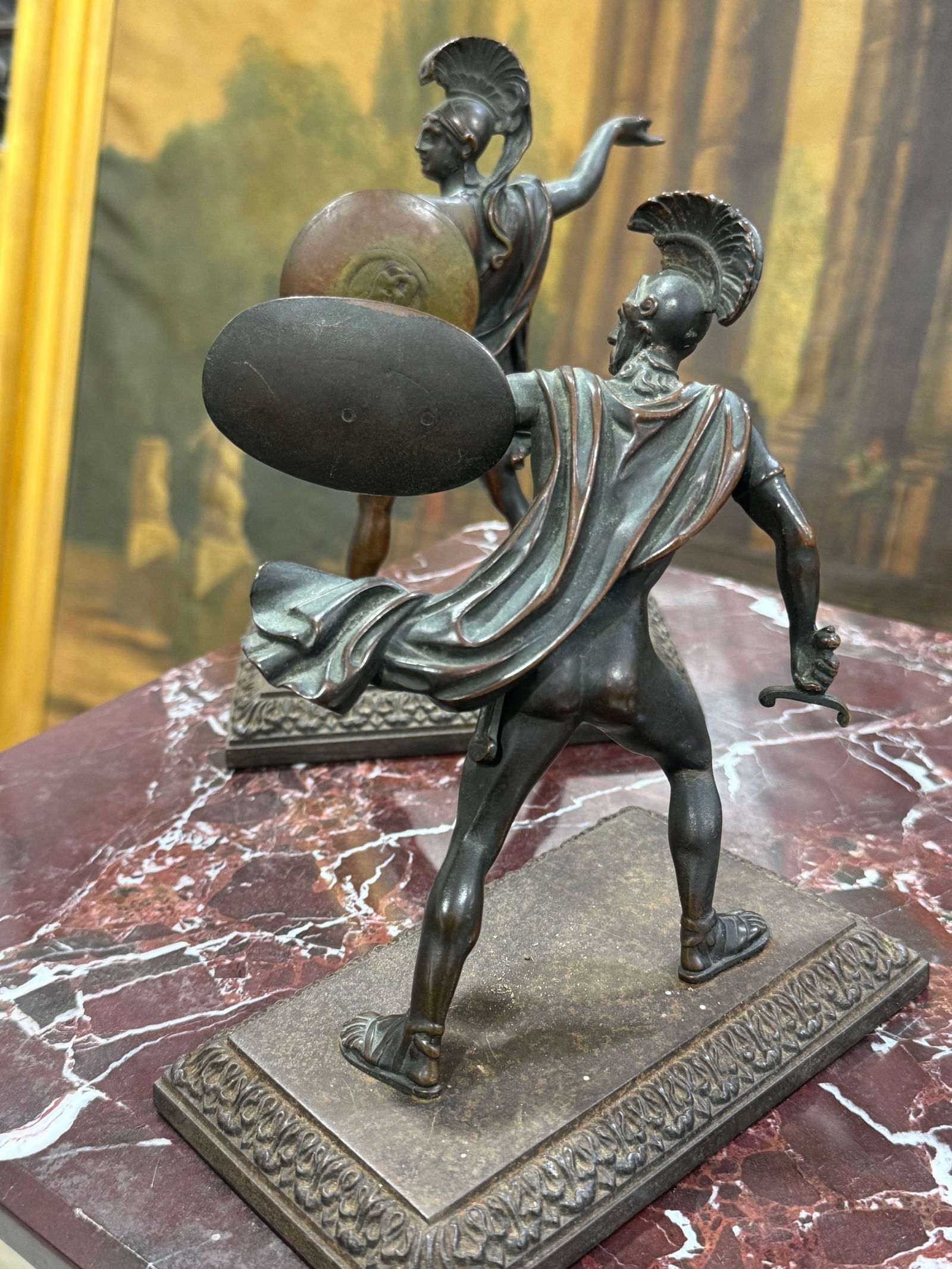 Pair of Neoclassical Bronze sculptures Grand Tour Period (1 of 5)
