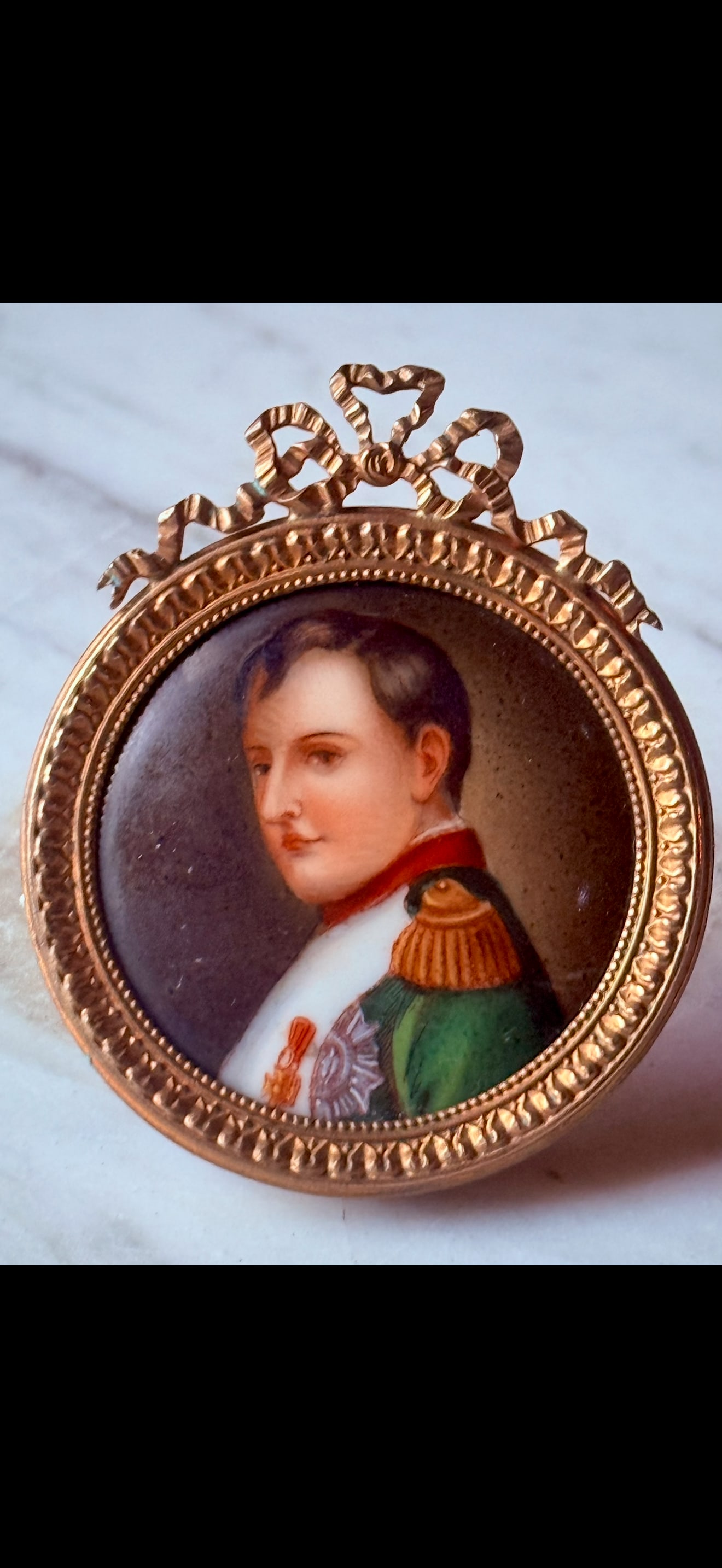 French Empire miniature painting of Napoleon (1 of 1)