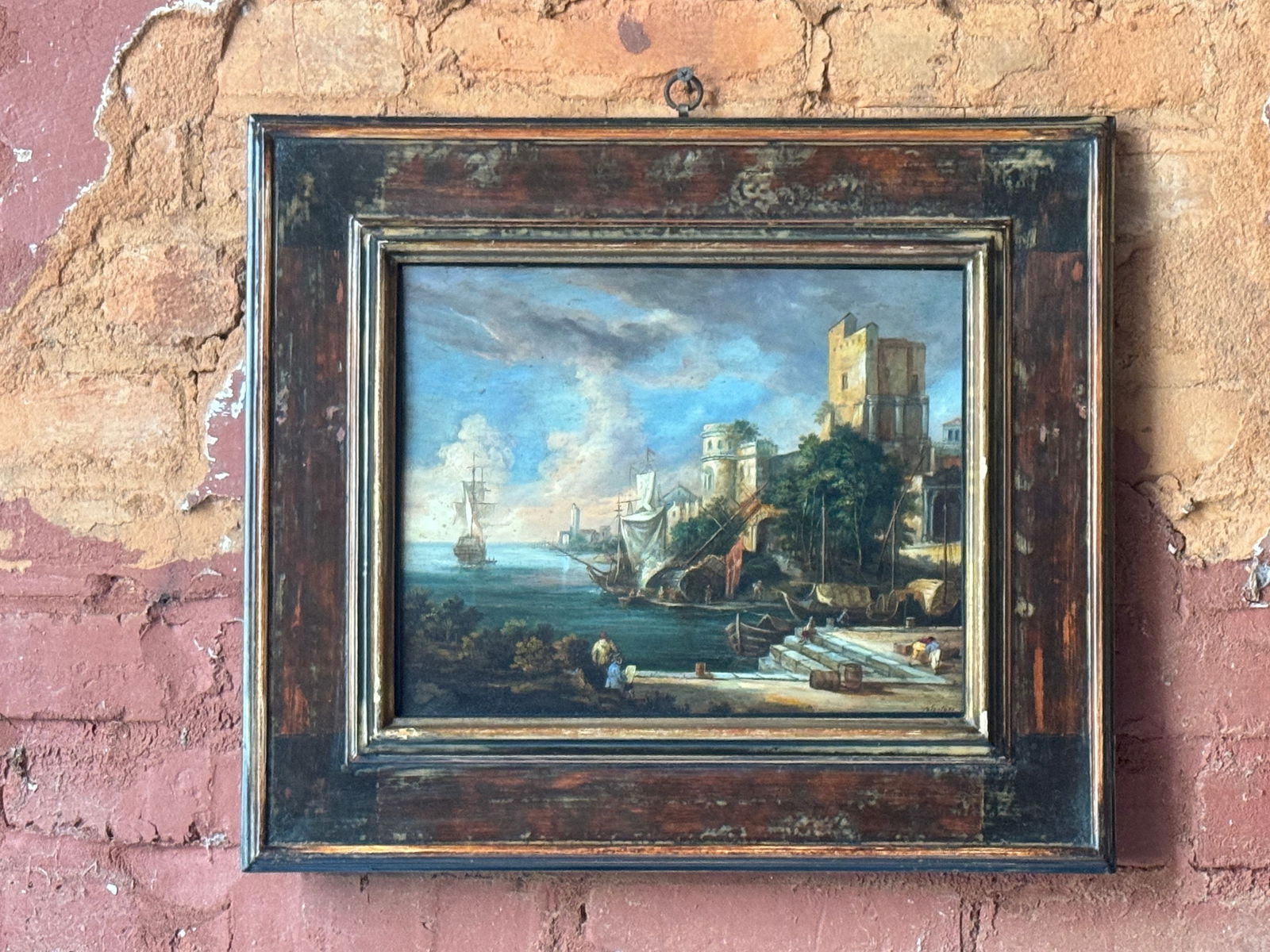 Old Master Antique Painting on metal (1 of 5)