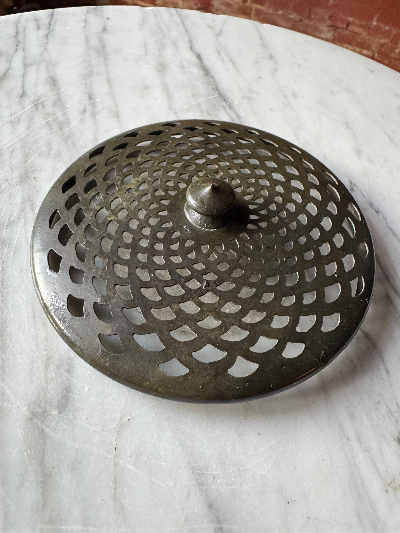 Tiffany Studios Heat Cap: Tiffany studios Heat Cap. Nice patina. From a New York City Estate.