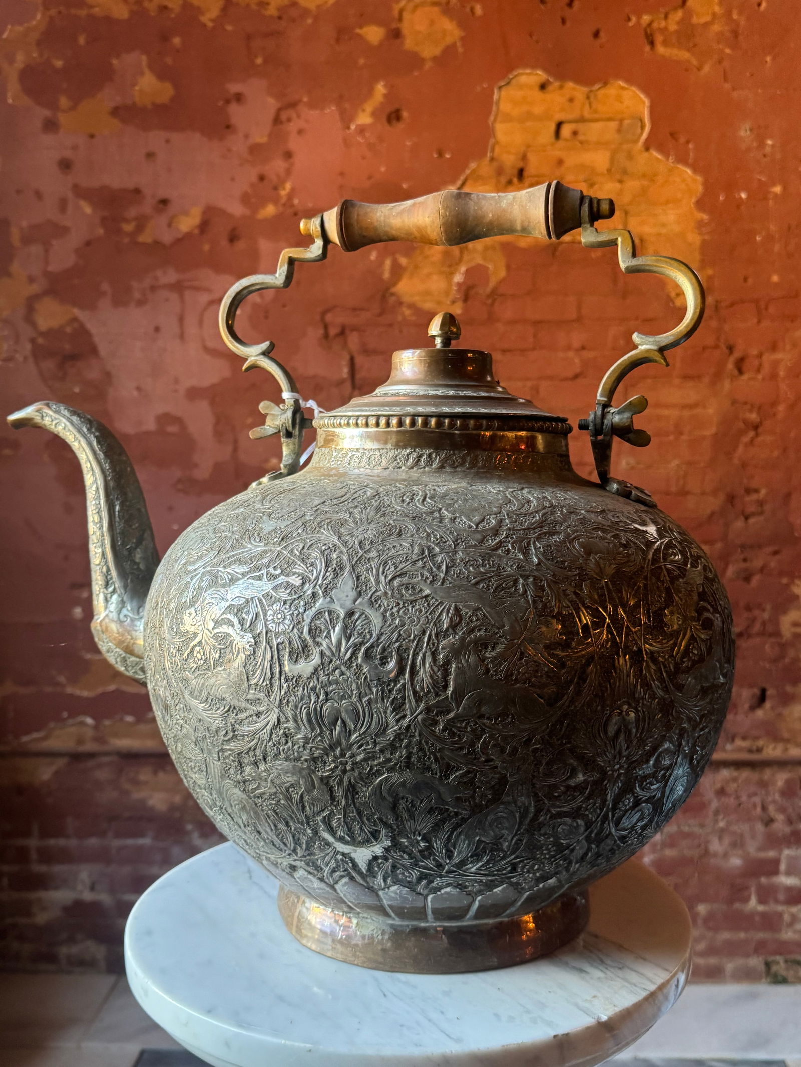 Fine Antique Persian Safavid Dynasty Large Teapot Islamic (1 of 11)