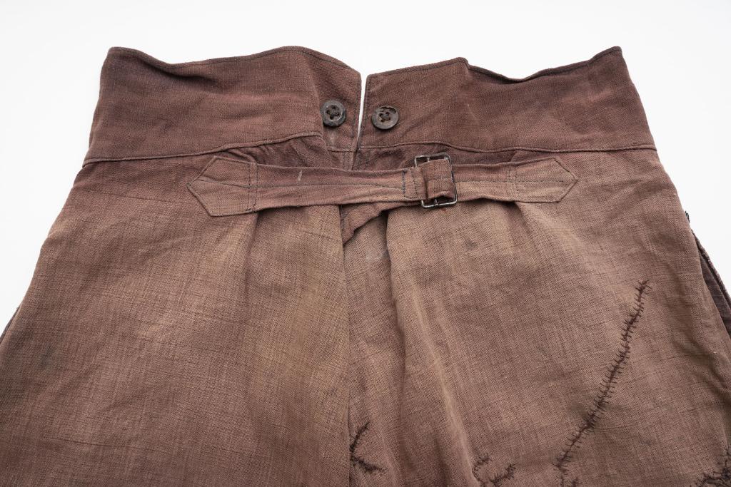 Early french work pants vintage cotton trousers (1 of 5)