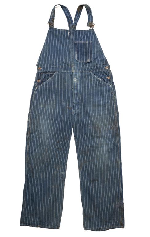 Boss Brand Wabash Overalls 1800s rare fabric denim (1 of 4)