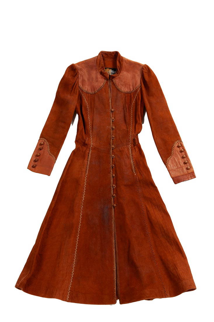 Burray Olsen Custom Hand Made Leather Jacket Auction