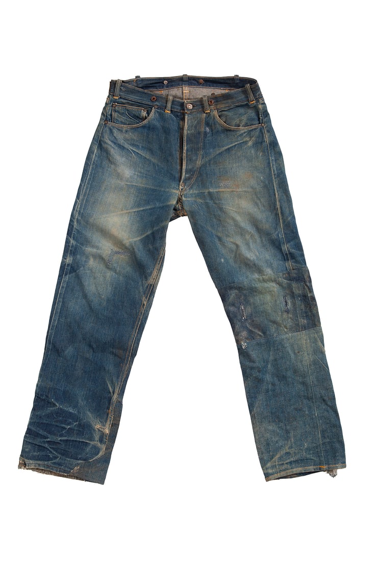 Jcpenney Suspender Button Buckleback Jeans Auction