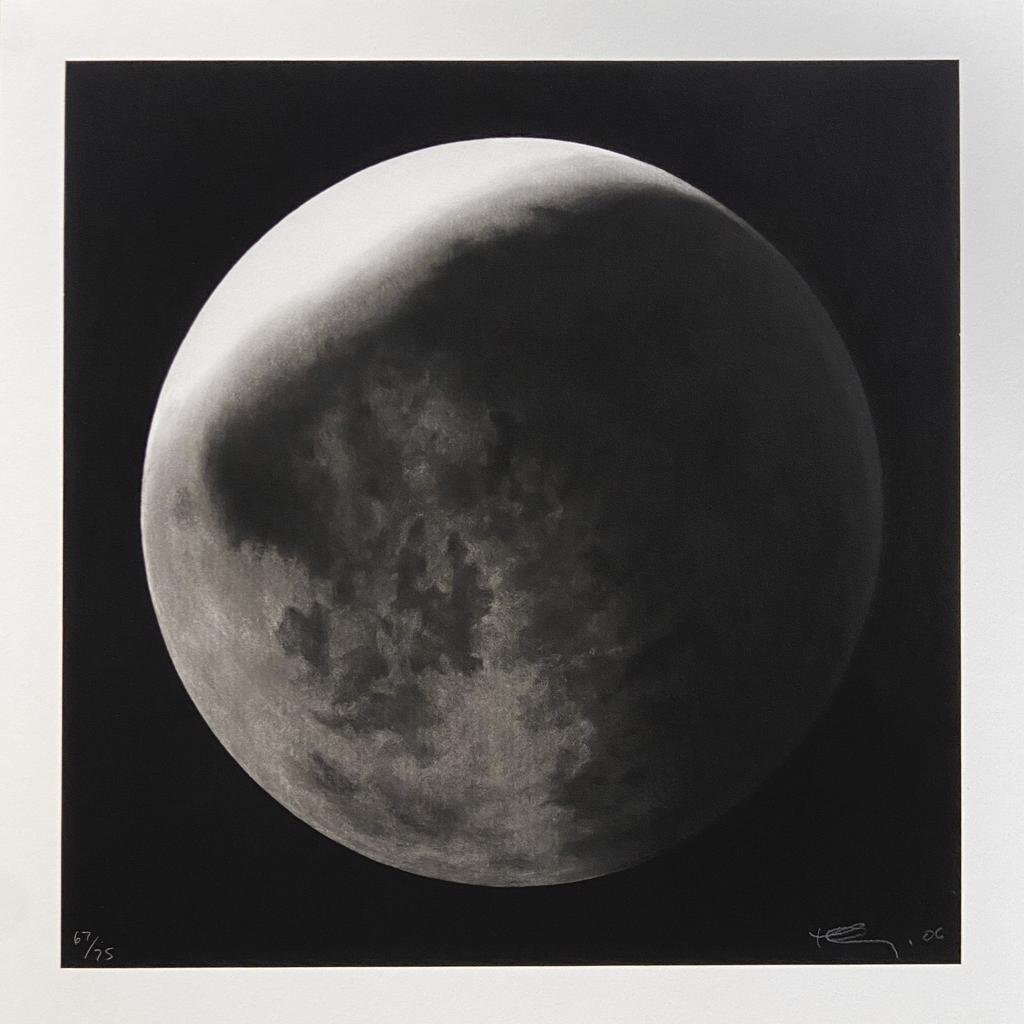 Robert Longo | Untitled (Moon in Shadow): Untitled (Moon in Shadow); 2006; Pigment print; 10 x 10 inches; Edition of 75Framed.