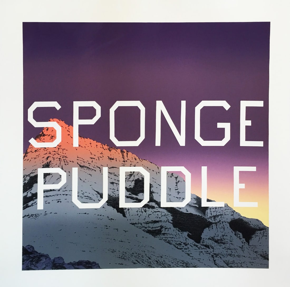 Ed Ruscha | Sponge Puddle: Sponge Puddle; 2015; Lithograph; 29 x 28 inches; Edition of 60