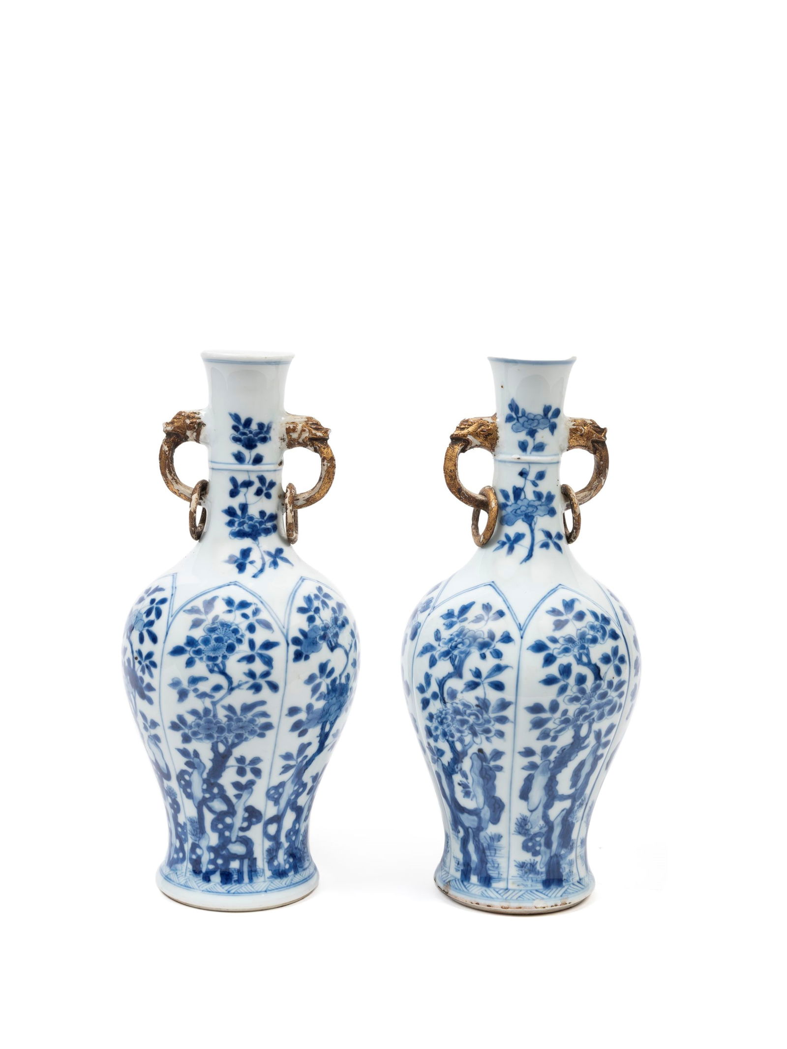 TWO BLUE AND WHITE PORCELAIN VASES, China, Qing dynasty, Kangxi period (1661-1722) (1 of 3)