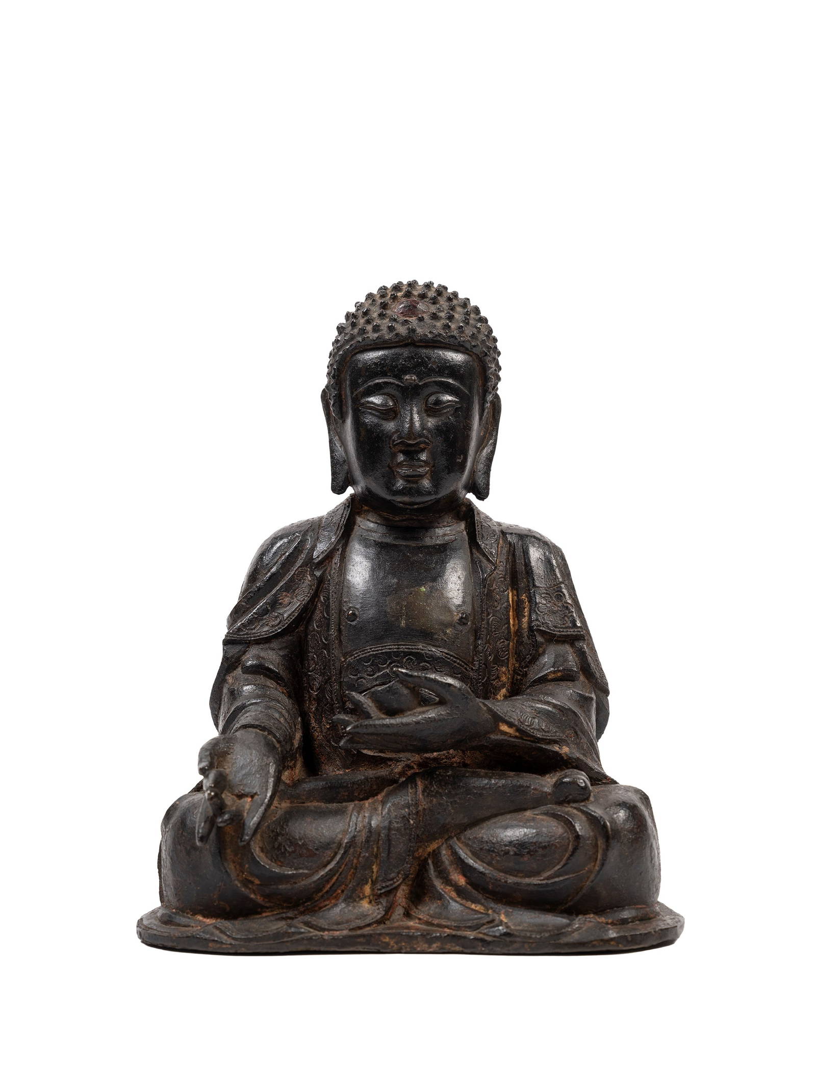 A BRONZE FIGURE OF BUDDHA, China, Ming dynasty (1368-1644)