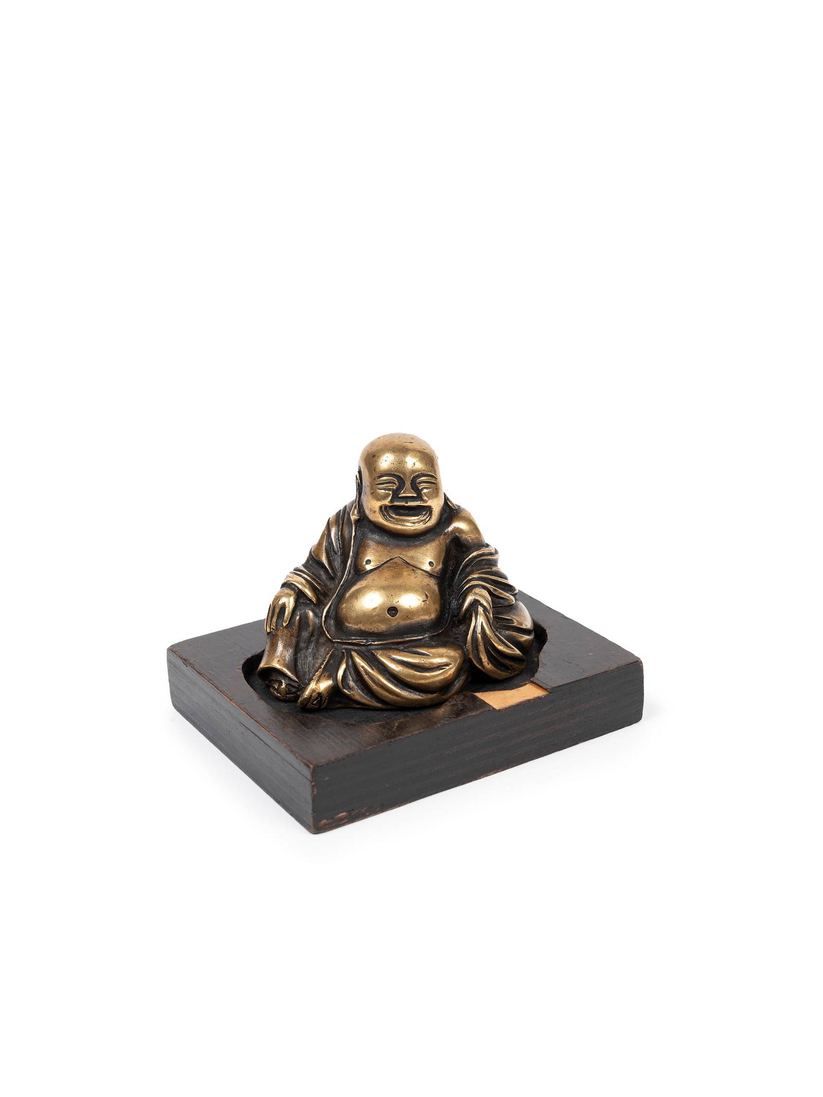 A SMALL FIGURE OF LAUGHING BUDDHA, China, Qing dynasty, 19th century