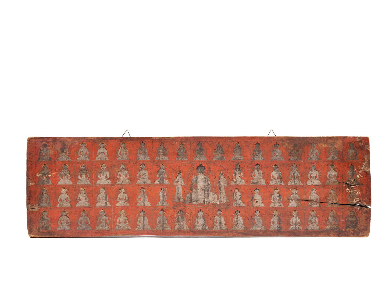 A WOODEN PANEL, Tibet, 18th / 19th century