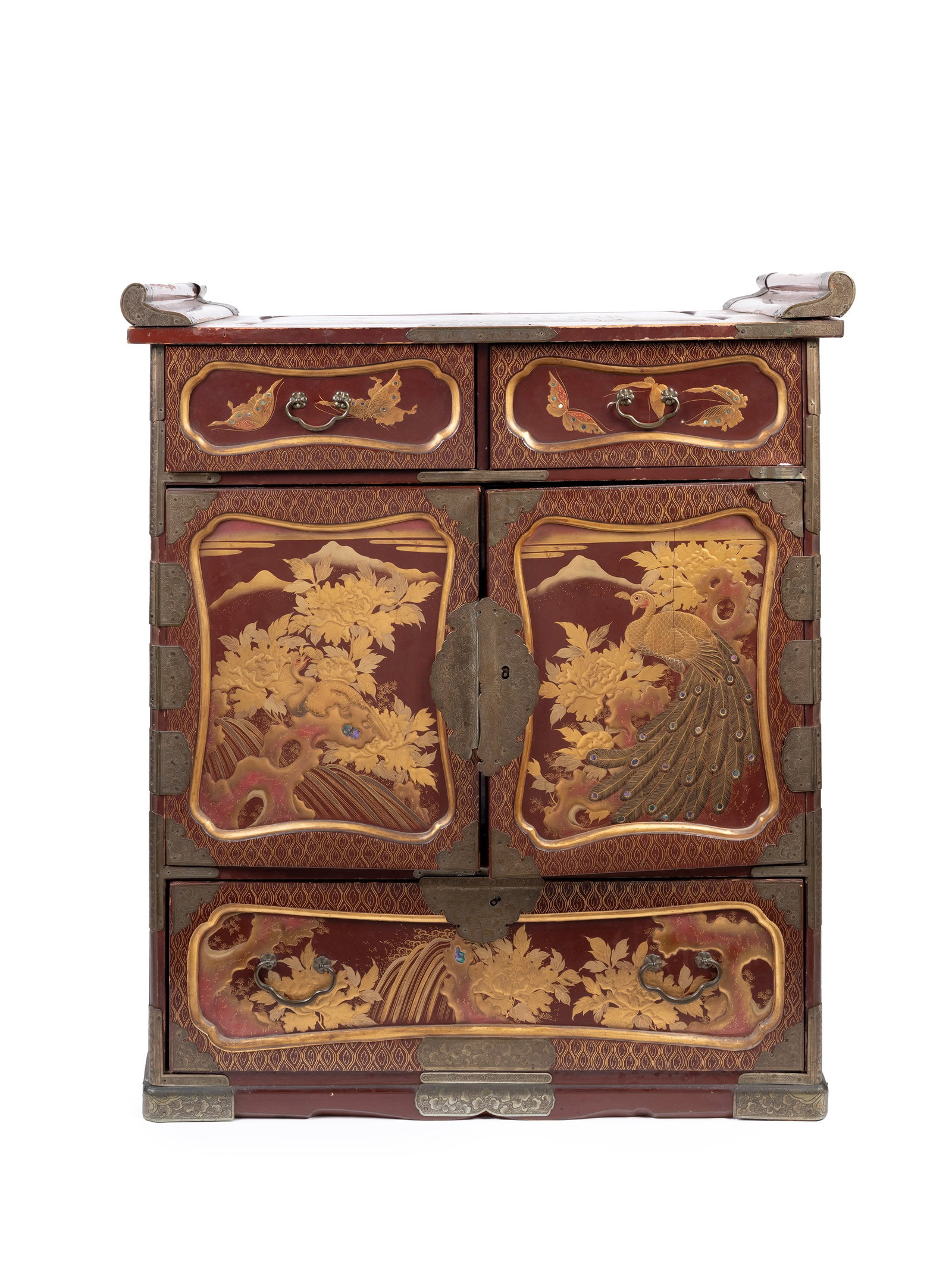 A LACQUERED CABINET, Japan, Meiji period (1868-1912) (1 of 6)