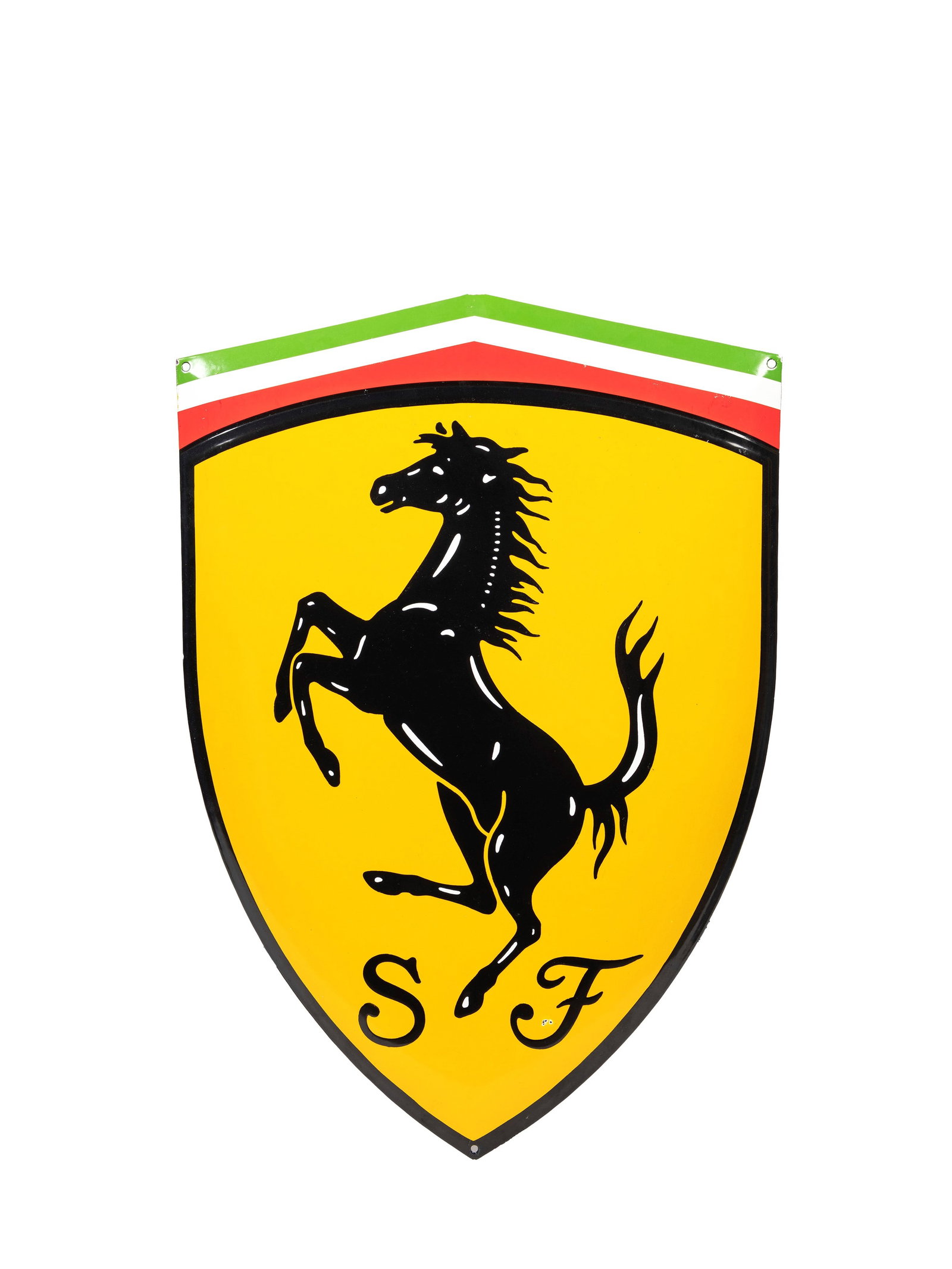 FERRARI AUTOMOBILES SHIELD ADVERTISING SIGN, (1 of 1)