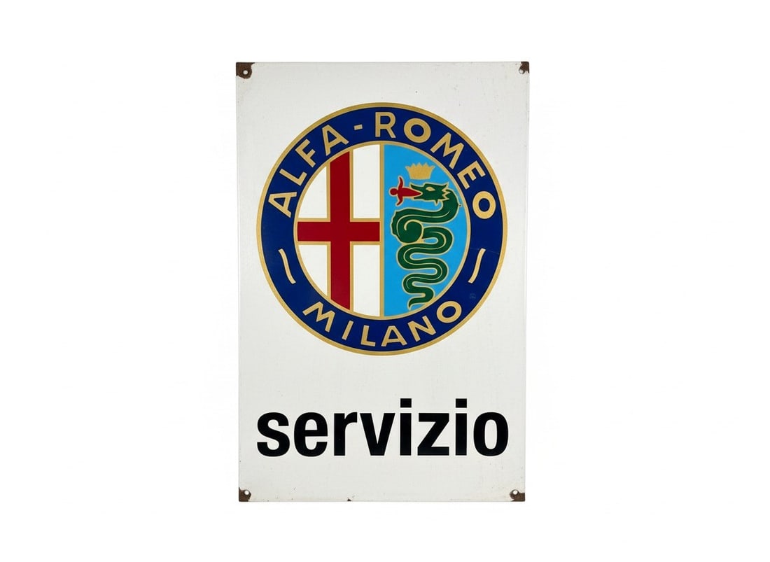 ALFA ROMEO MILANO SERVICE SIGN,  (1 of 1)