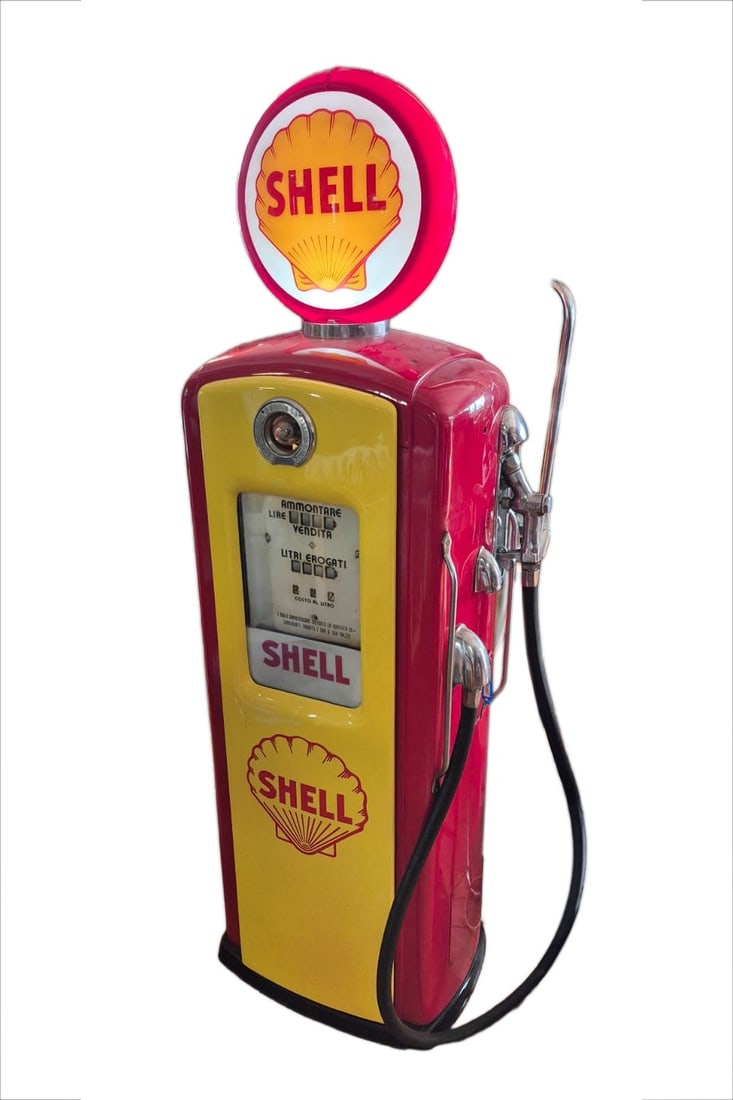 SHELL ADVERTISING GAS PUMP, (1 of 1)