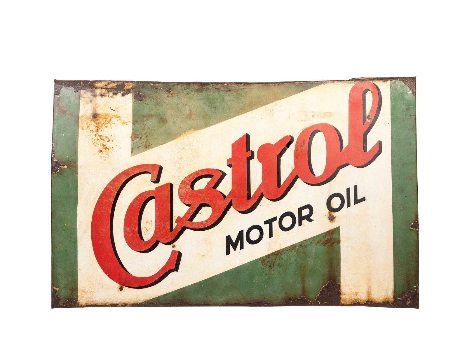 OLD CASTROL MOTOR OIL ADVERTISING SIGN VINTAGE 1960s,  (1 of 1)