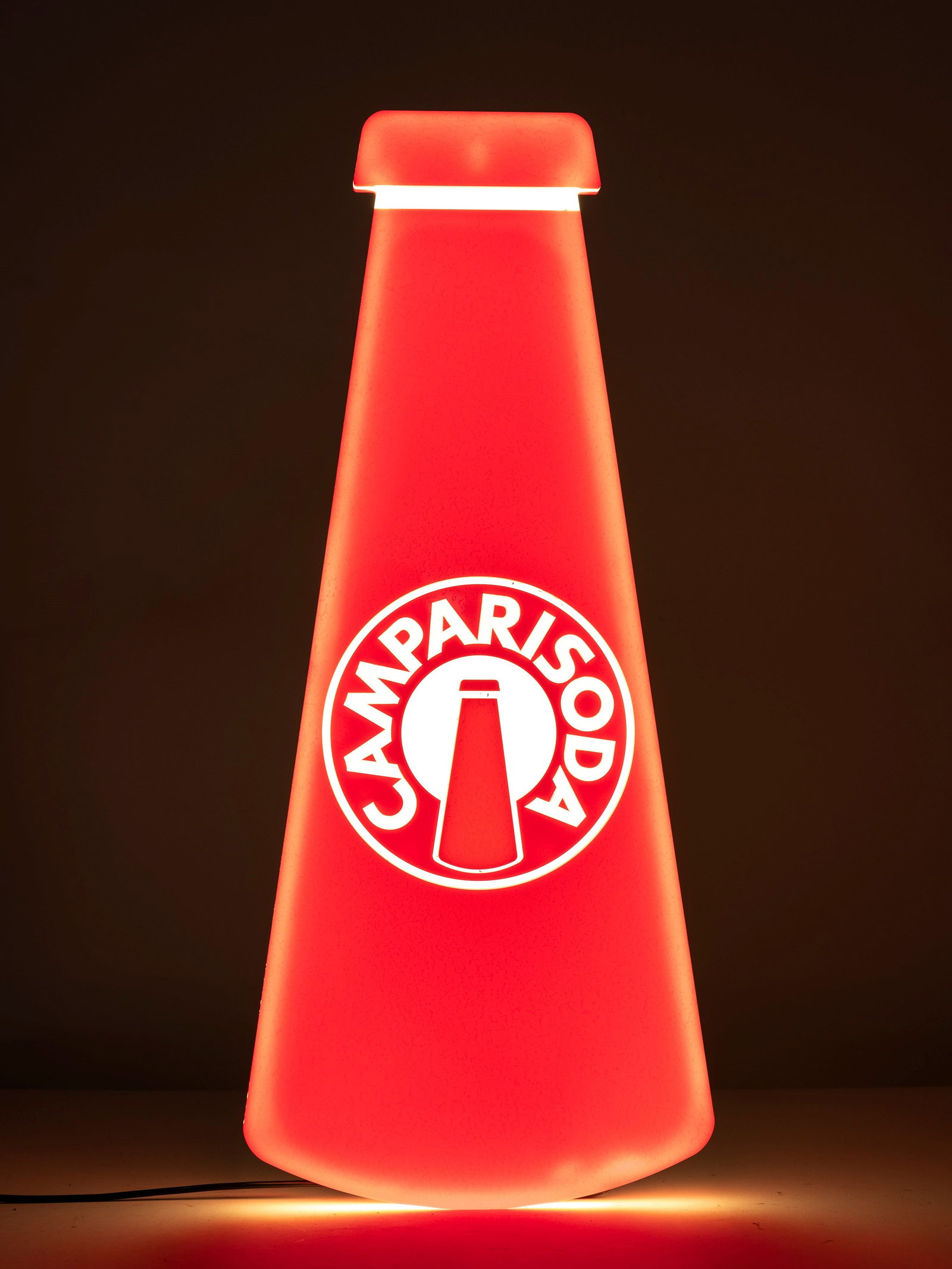 A CAMPARI BOTTLE LIGHTED ADVERTISING SIGN LAMP, (1 of 1)