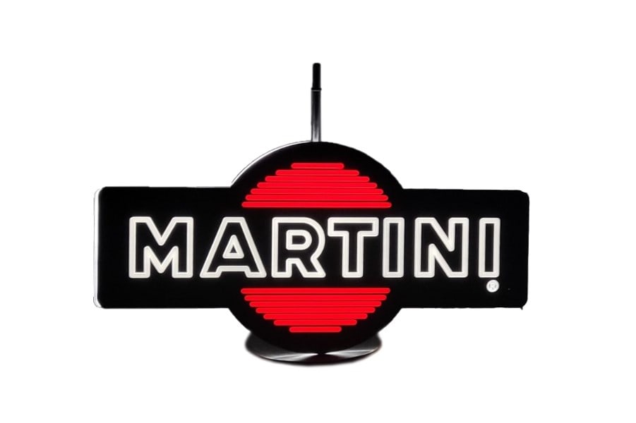 AN ORIGINAL MARTINI LIGHTED ADVERTISING SIGN, (1 of 1)