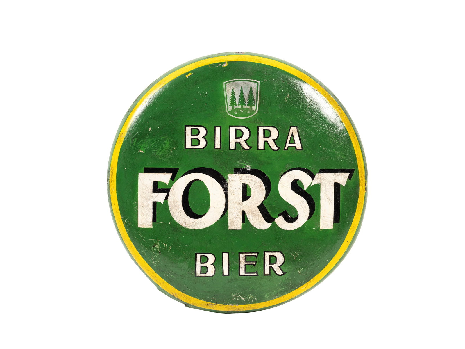 1960s FORST BIER BEER ADVERTISING BADGE,  (1 of 1)
