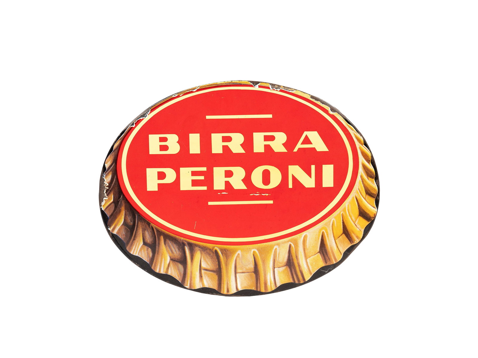 1960s PERONI BEER ADVERTISING BADGE,  (1 of 1)