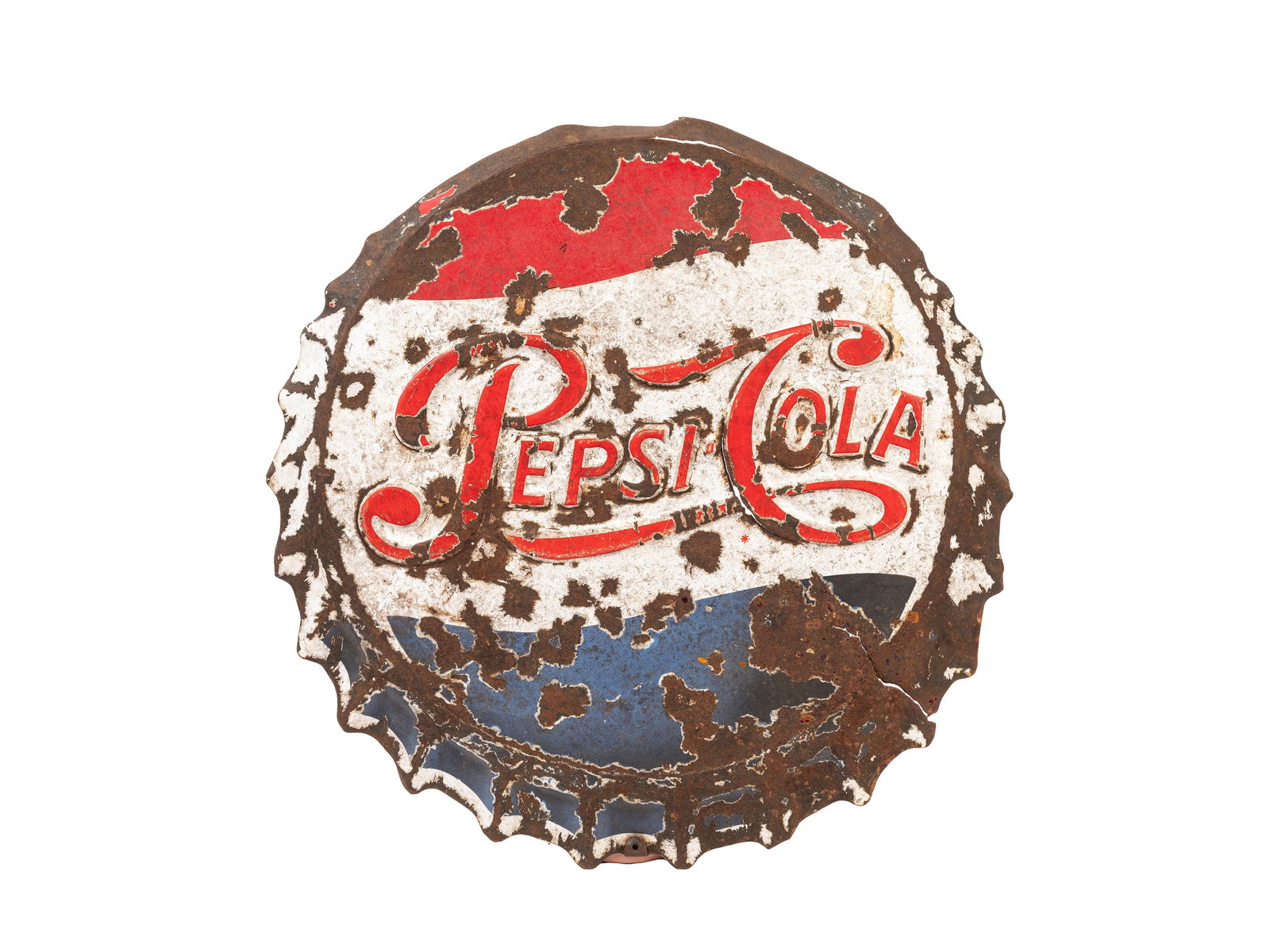 PEPSI COLA METAL ADVERTISING BADGE, (1 of 1)