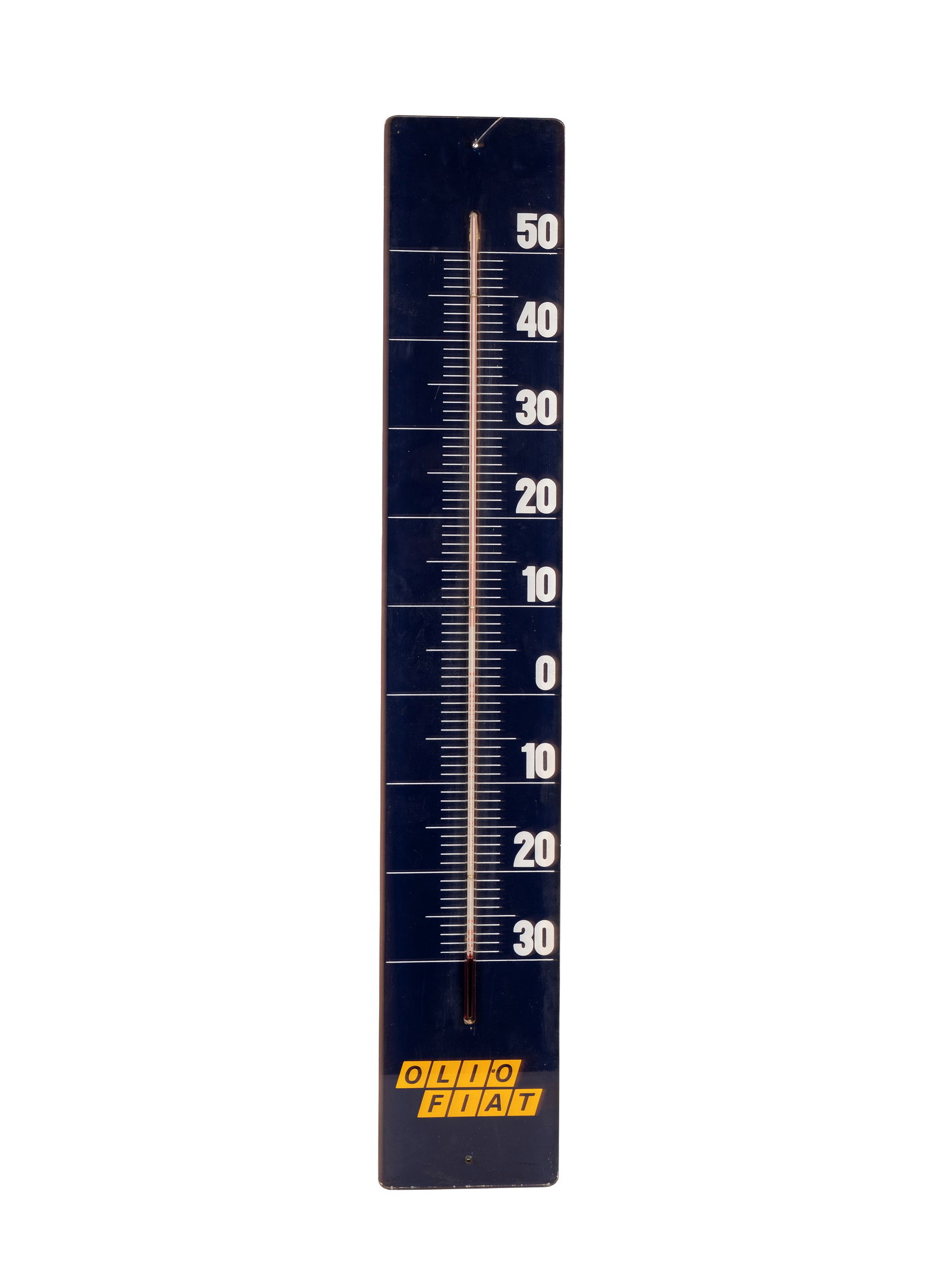 FIAT OIL THERMOMETER ADVERTISING SIGN,  (1 of 1)