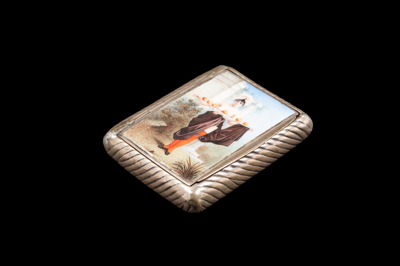 A SILVER AND ENAMEL CIGARETTE CASE, France, early 20th century (1 of 5)