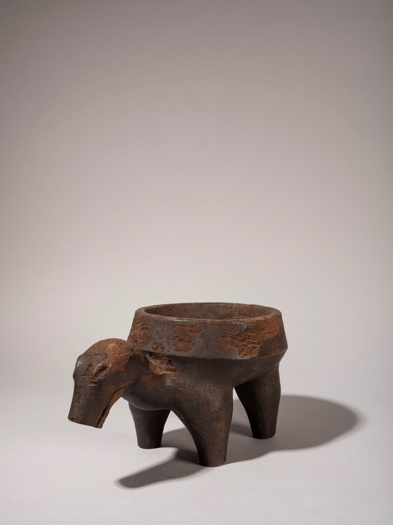 IFUGAO ZOOMORPHIC BOWL, (1 of 4)