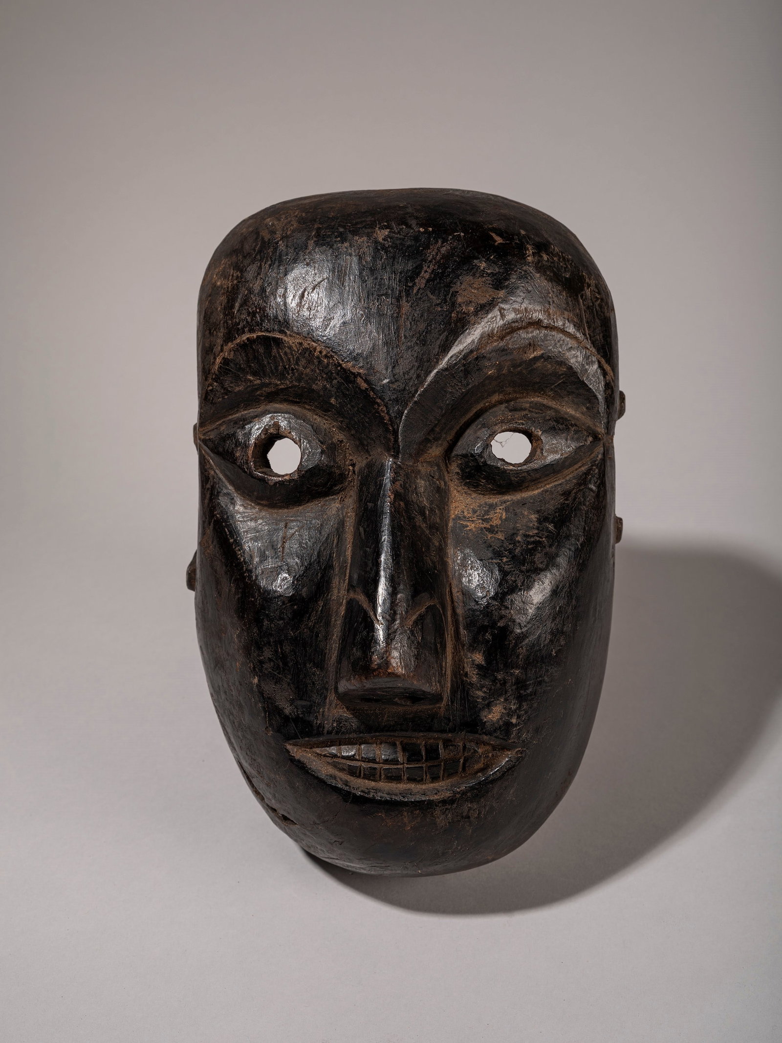 HIMALAYAN WOODEN MASK, (1 of 3)