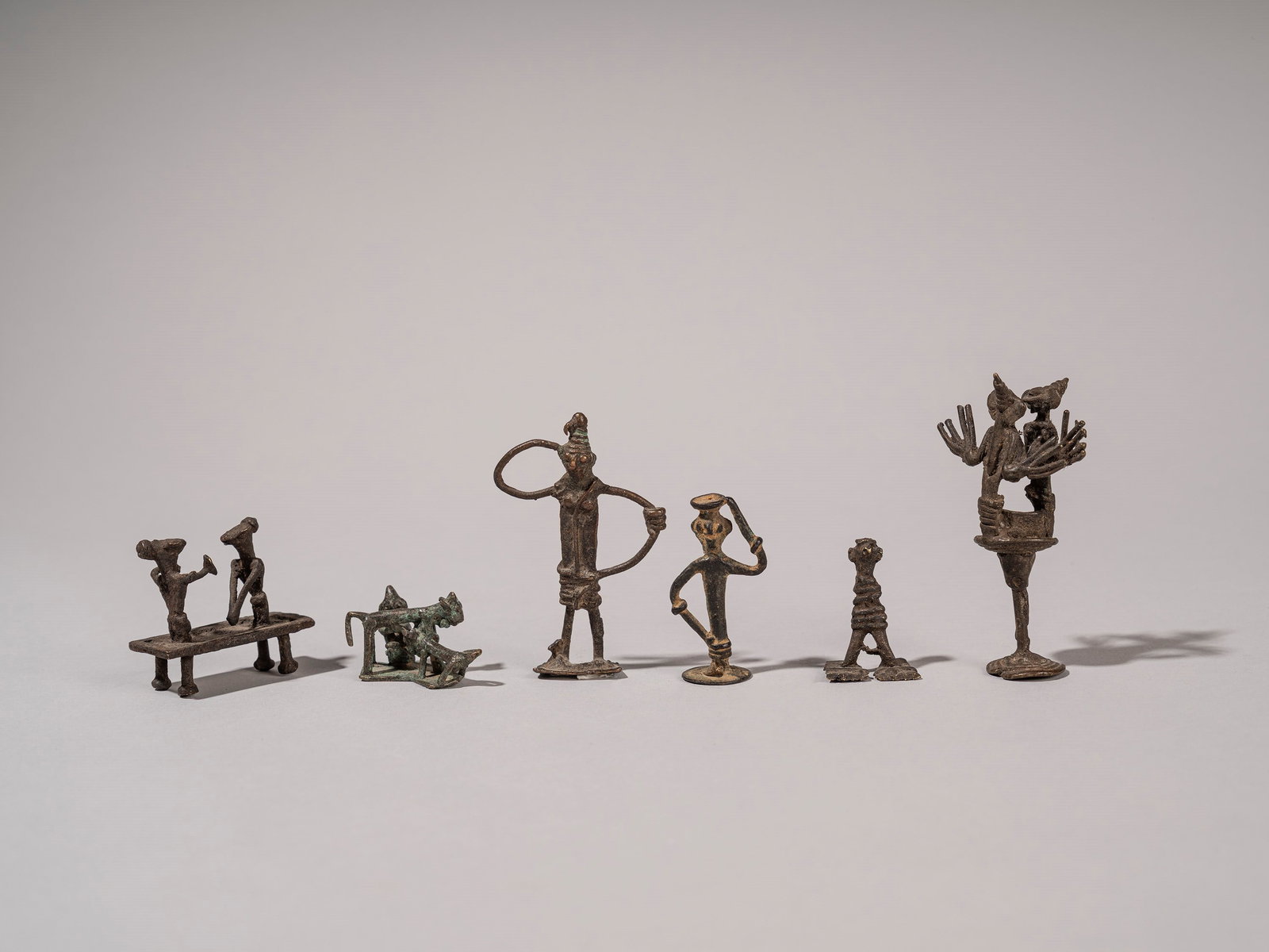 A LOT COMPRISING SIX BRONZE FIGURES, South India, 19th/20th century (1 of 2)