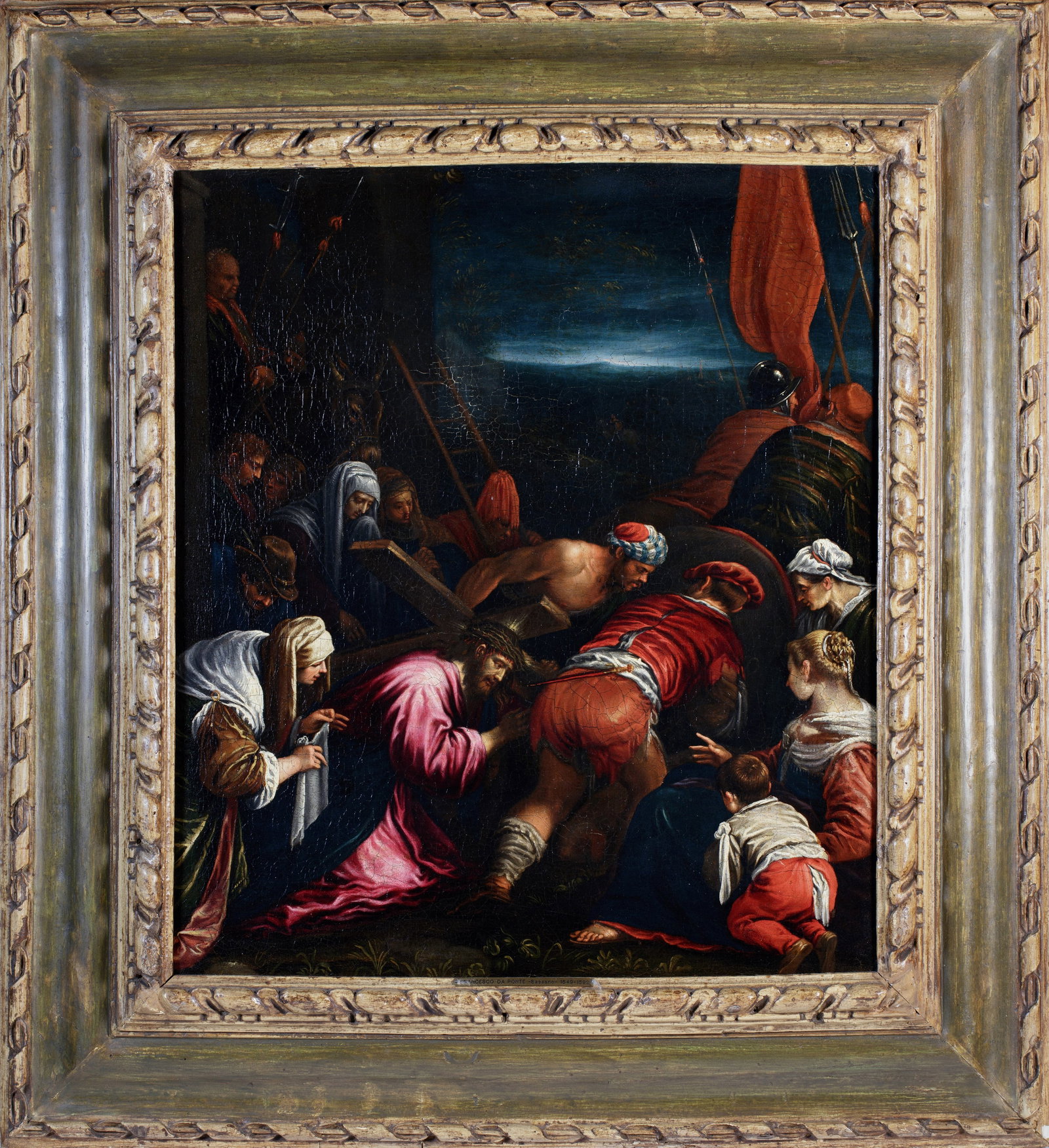 Francesco e Girolamo Bassano CHRIST ON THE WAY TO CALVARY, Venetian School, 16th century (1 of 2)