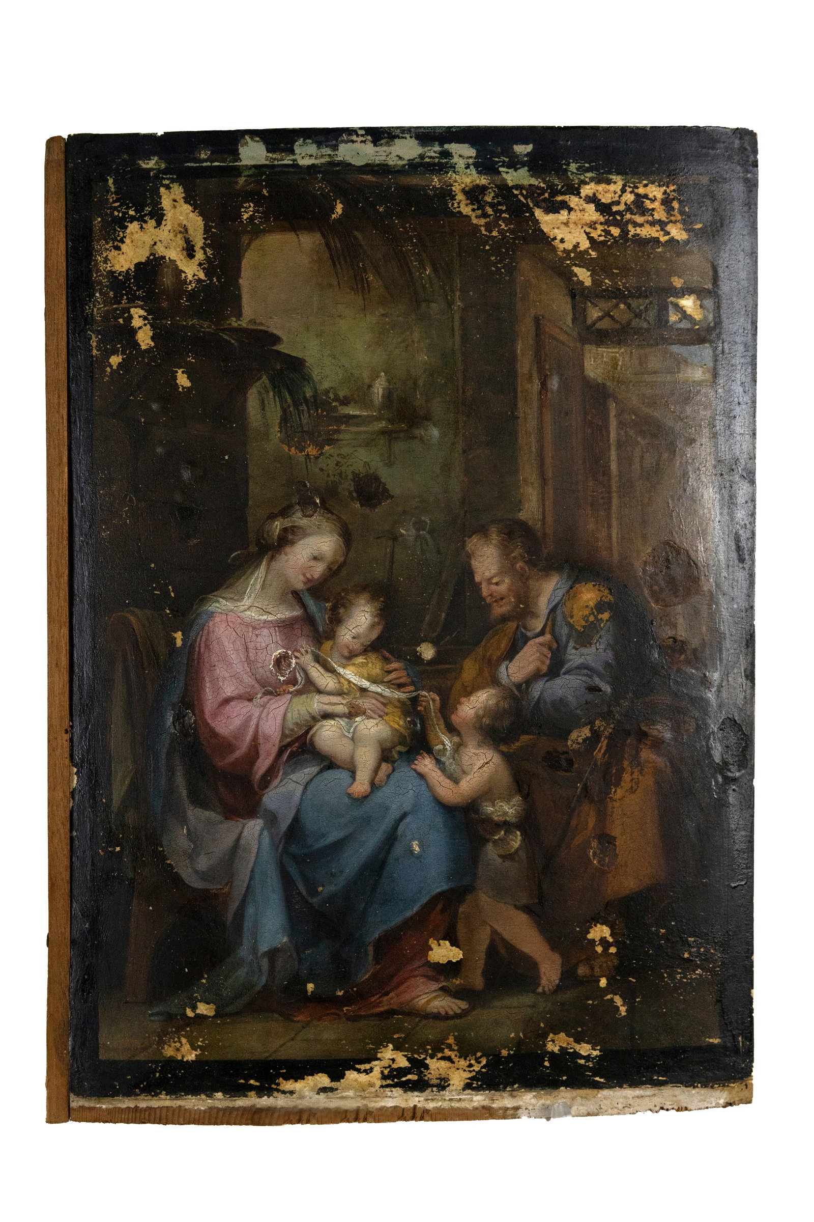 °HOLY FAMILY WITH THE INFANT SAINT JOHN THE BAPTIST, Italian School, 18th century (1 of 3)