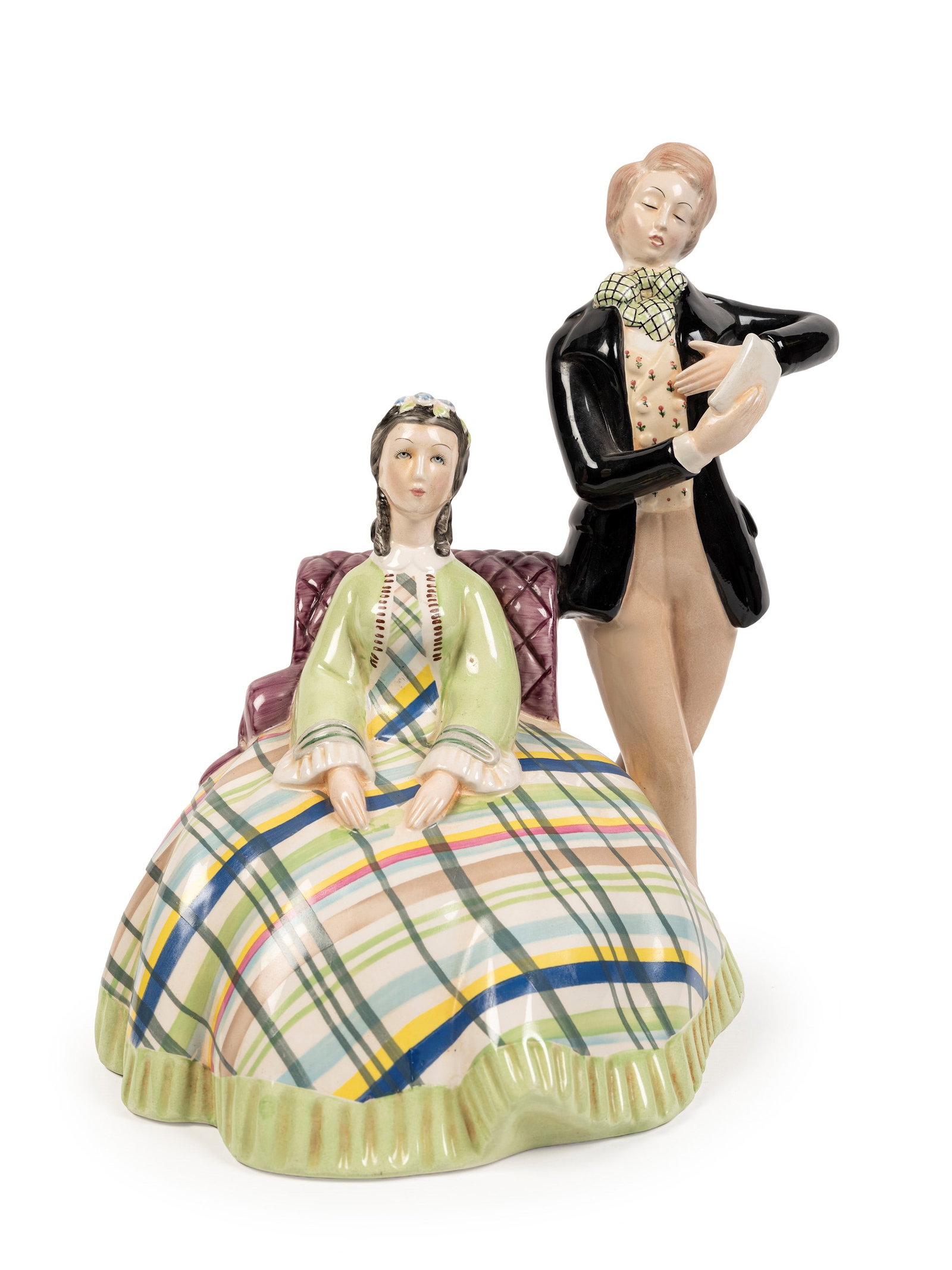 Lenci LOVING COUPLE, Turin, ca. 1930 (1 of 2)