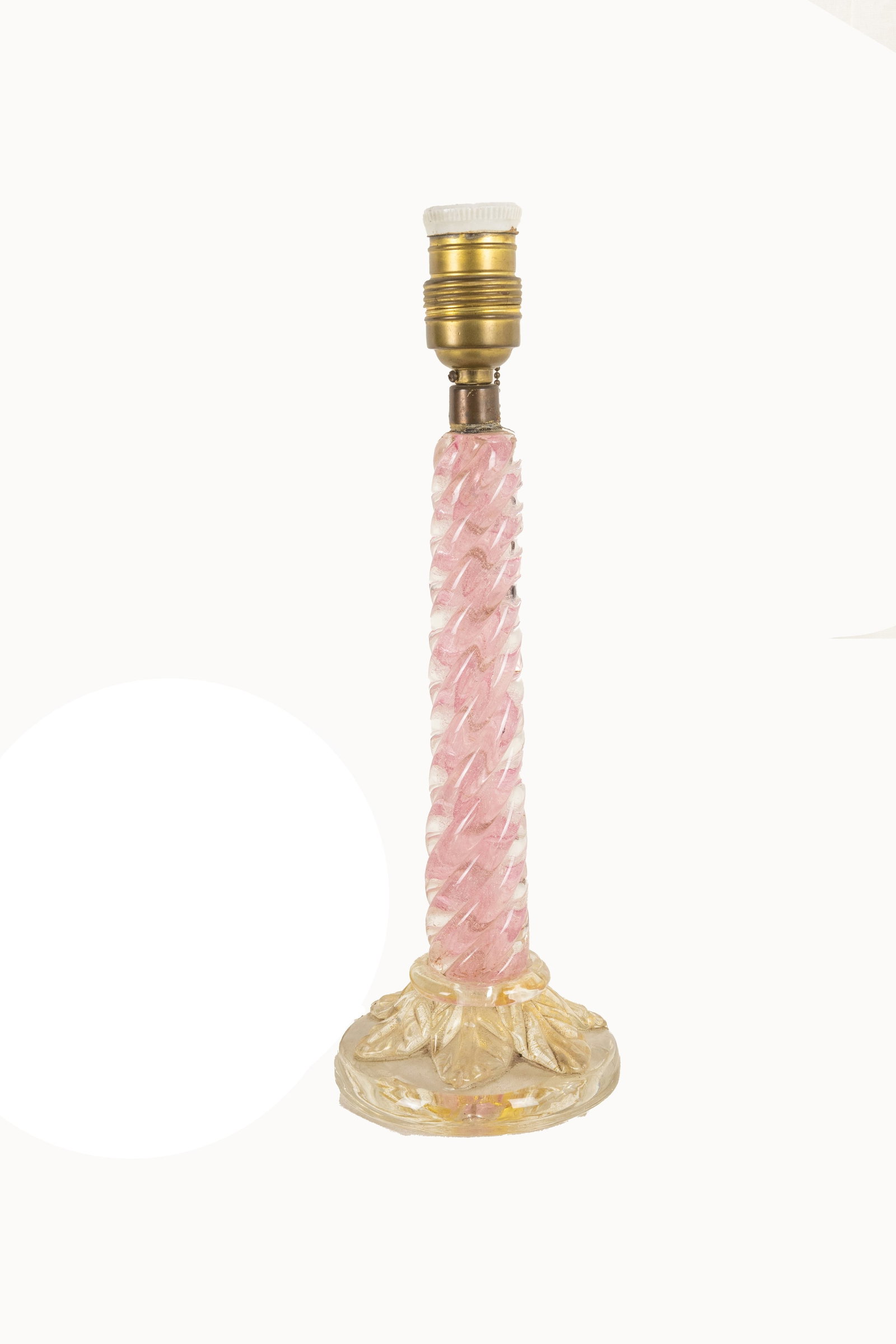 °A MURANO GLASS TORCHON LAMP, The 20th century (1 of 1)