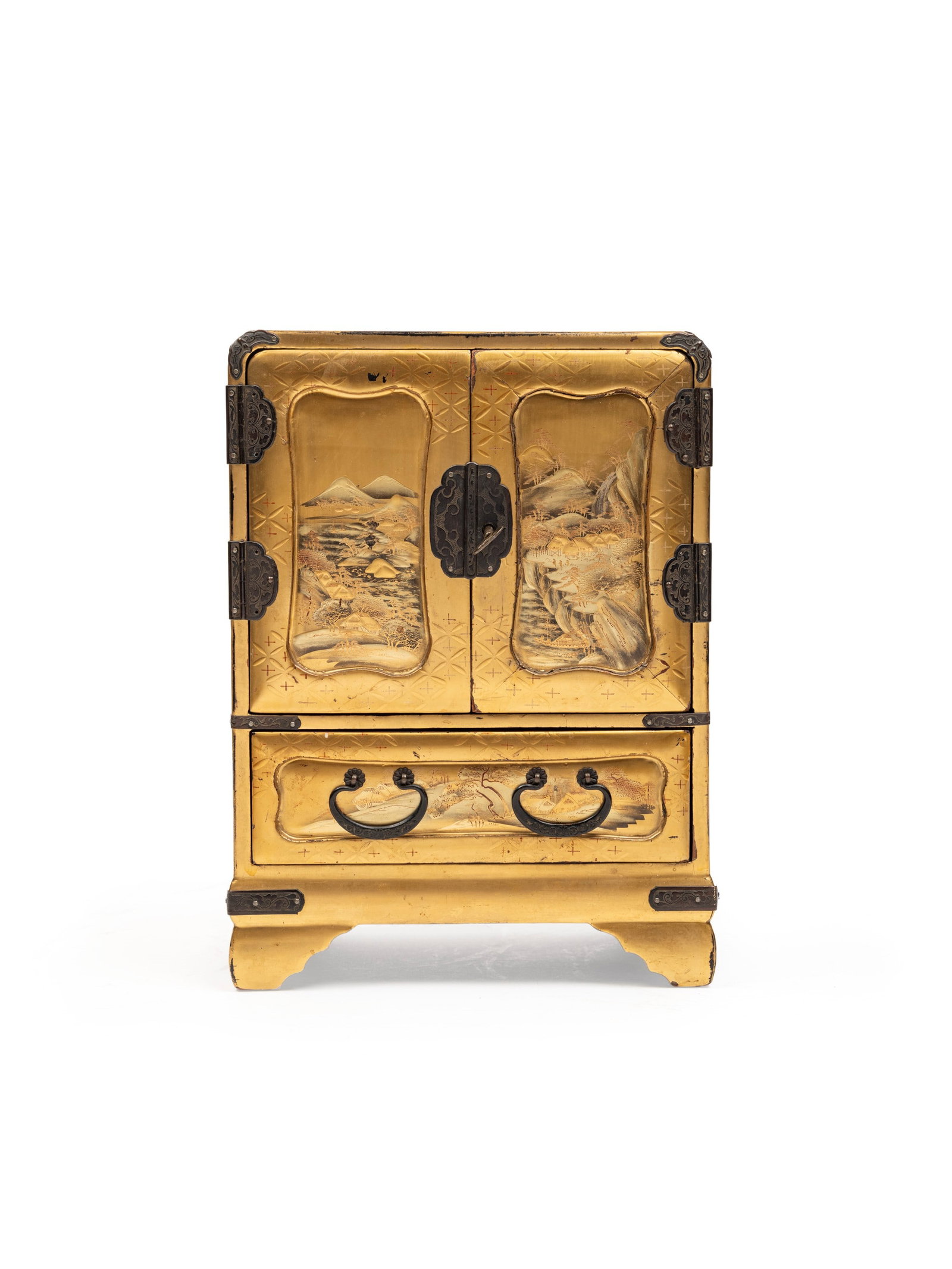 A KODANSU IN LACQUERED WOOD WITH GOLD FINISH, Japan, Taisho period (1912-1926) (1 of 6)