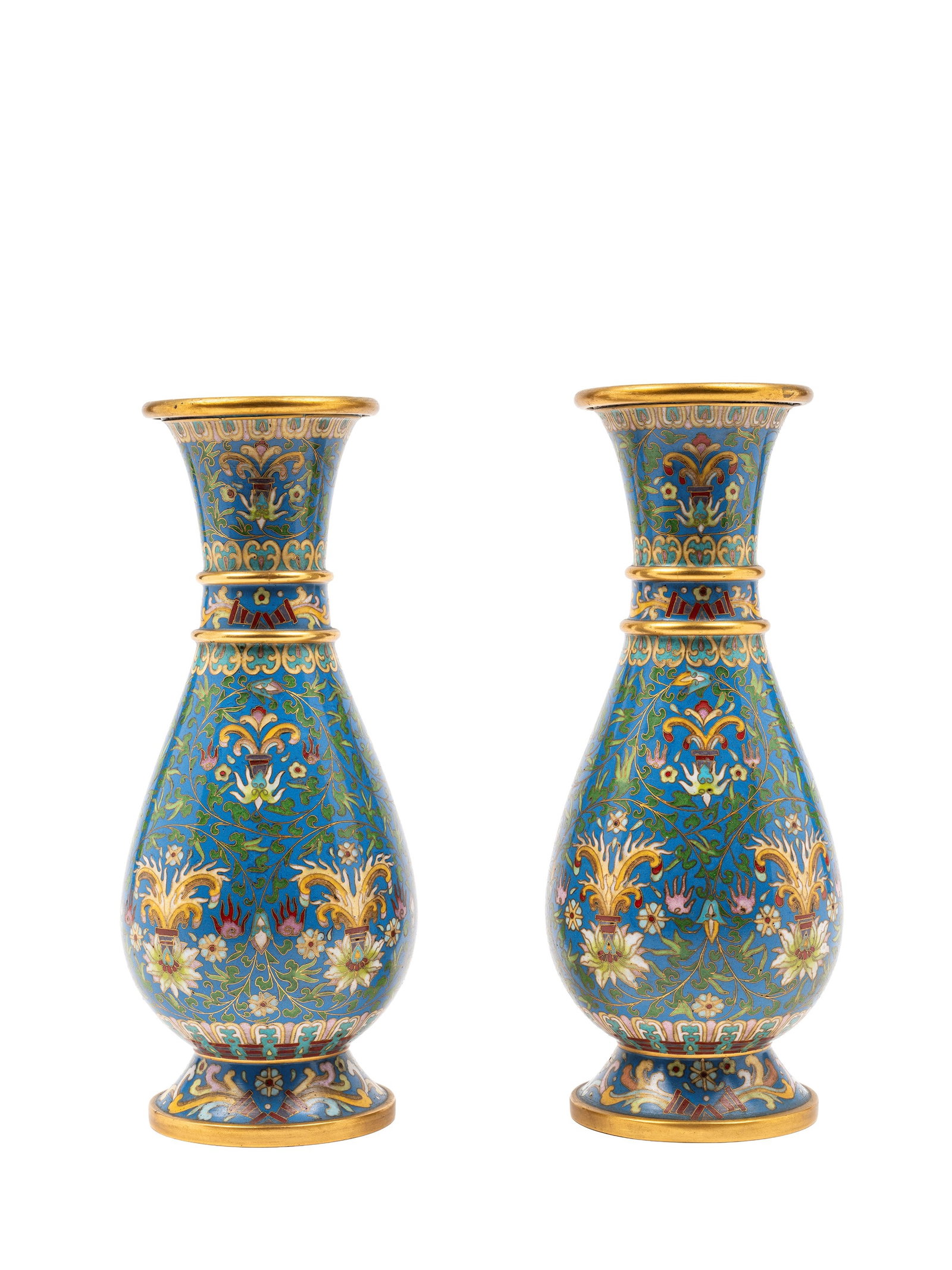 A PAIR OF CLOISONNÉ VASES, China, 20th century (1 of 2)