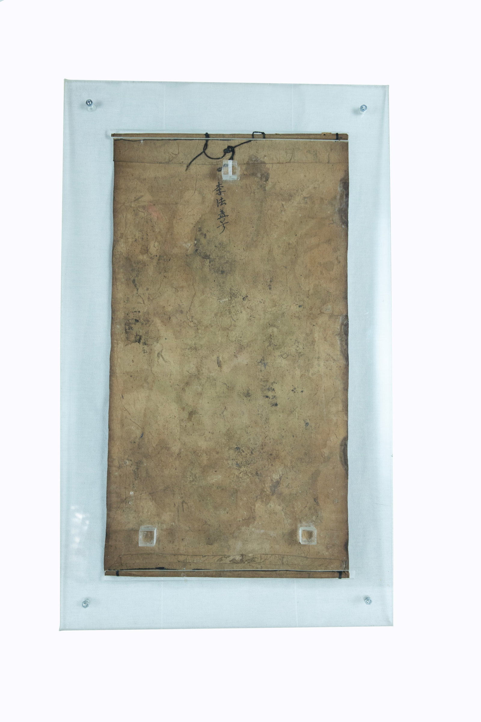 °A PAIR OF TAOIST PAINTINGS DEPICTING WARRIORS, China, 19th century: Pigments on paper h 47 cm × l 25 cm; with frame h 58 cm × l 35 cm Inscriptions on the reverse.