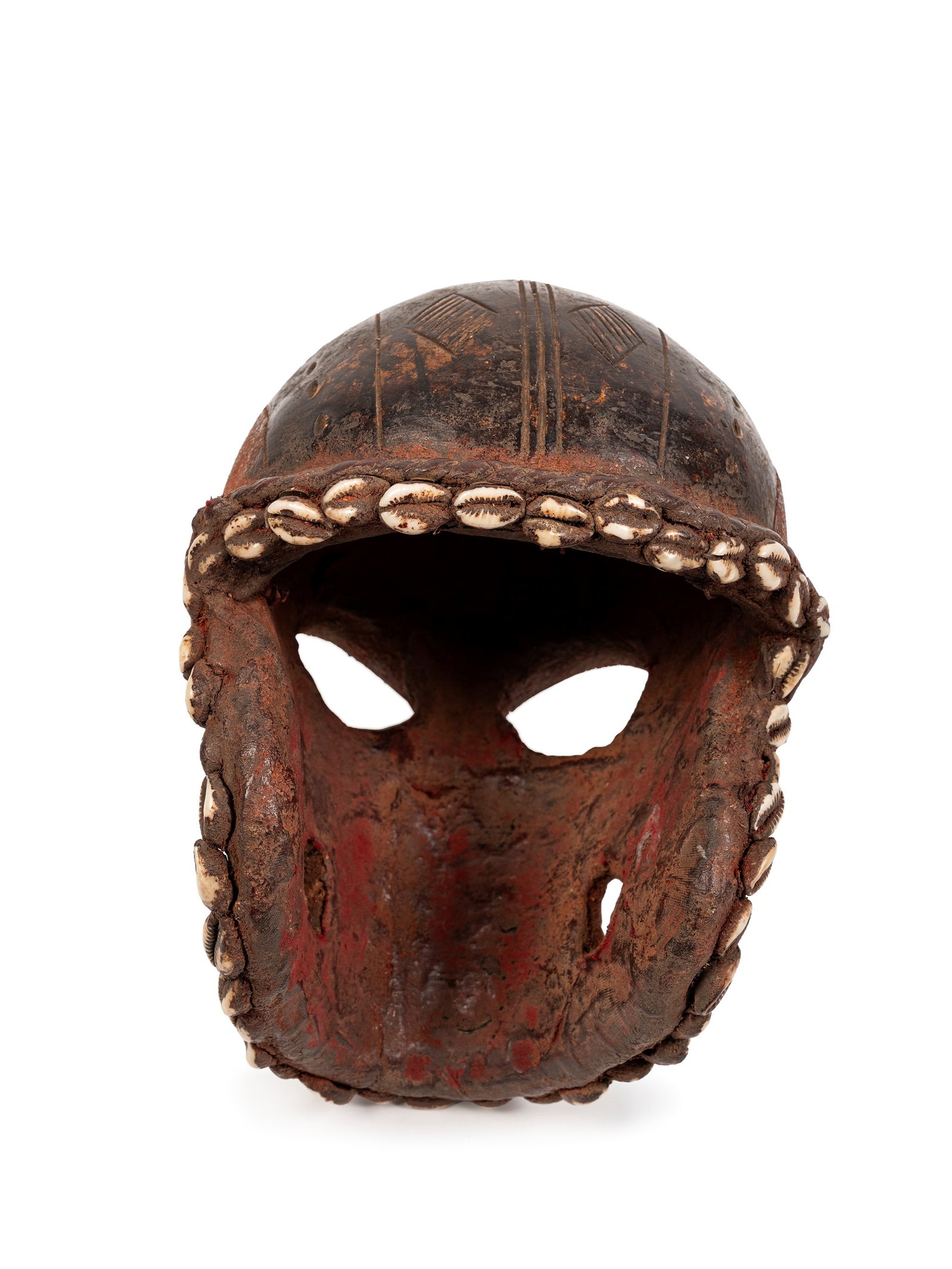 TERRACOTTA SKULL AND SHELLS, Caribbean Sea, 19th century (1 of 1)