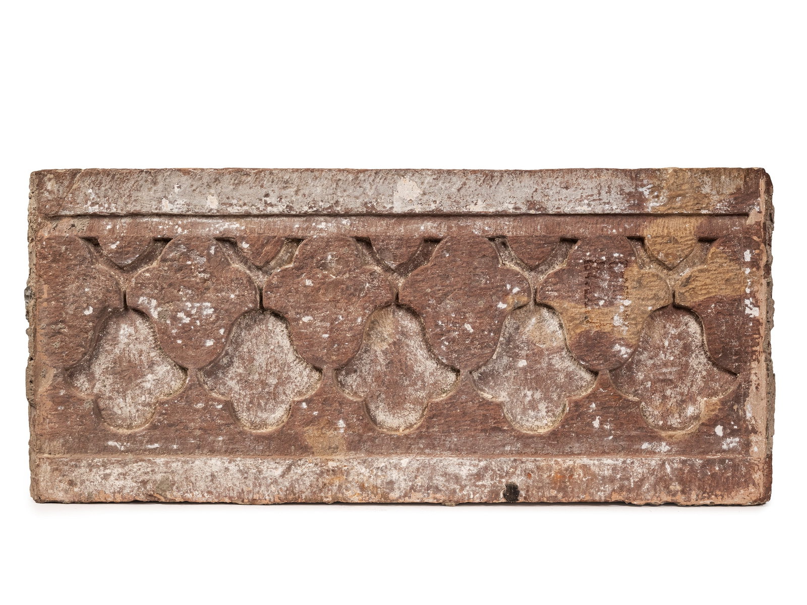 A MUGHAL ARCHITECTURAL WALL ELEMENT IN RED SANDSTONE, India, Mughal Empire, 18th century (1 of 1)