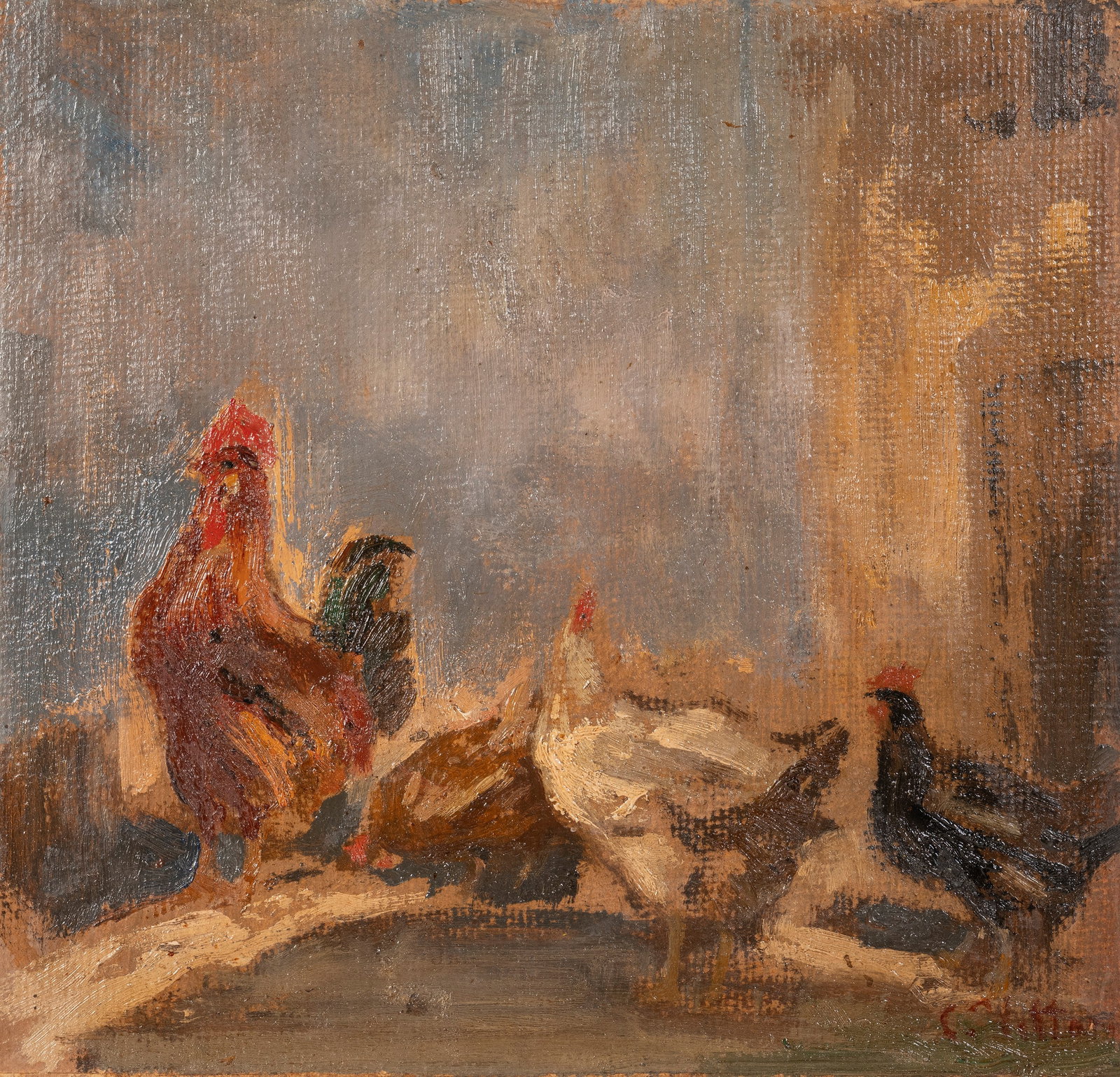 Carlo Vittori(1881 - 1943) HENS, (1 of 3)