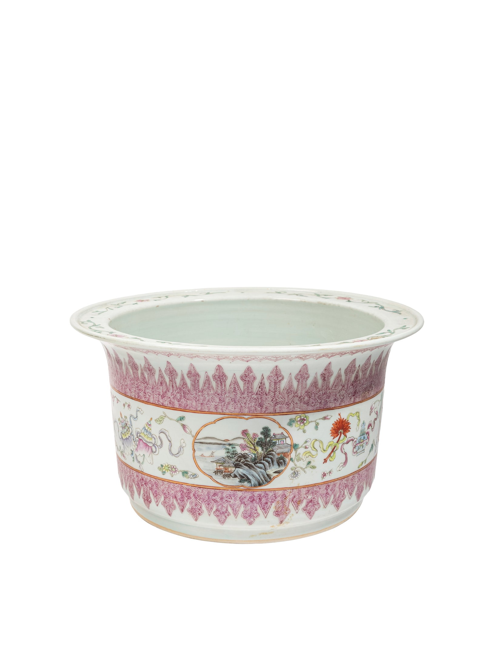 A FAMILLE ROSE PORCELAIN JARDINIÈRE, China, Republic of China (1912-1949) (1 of 6)