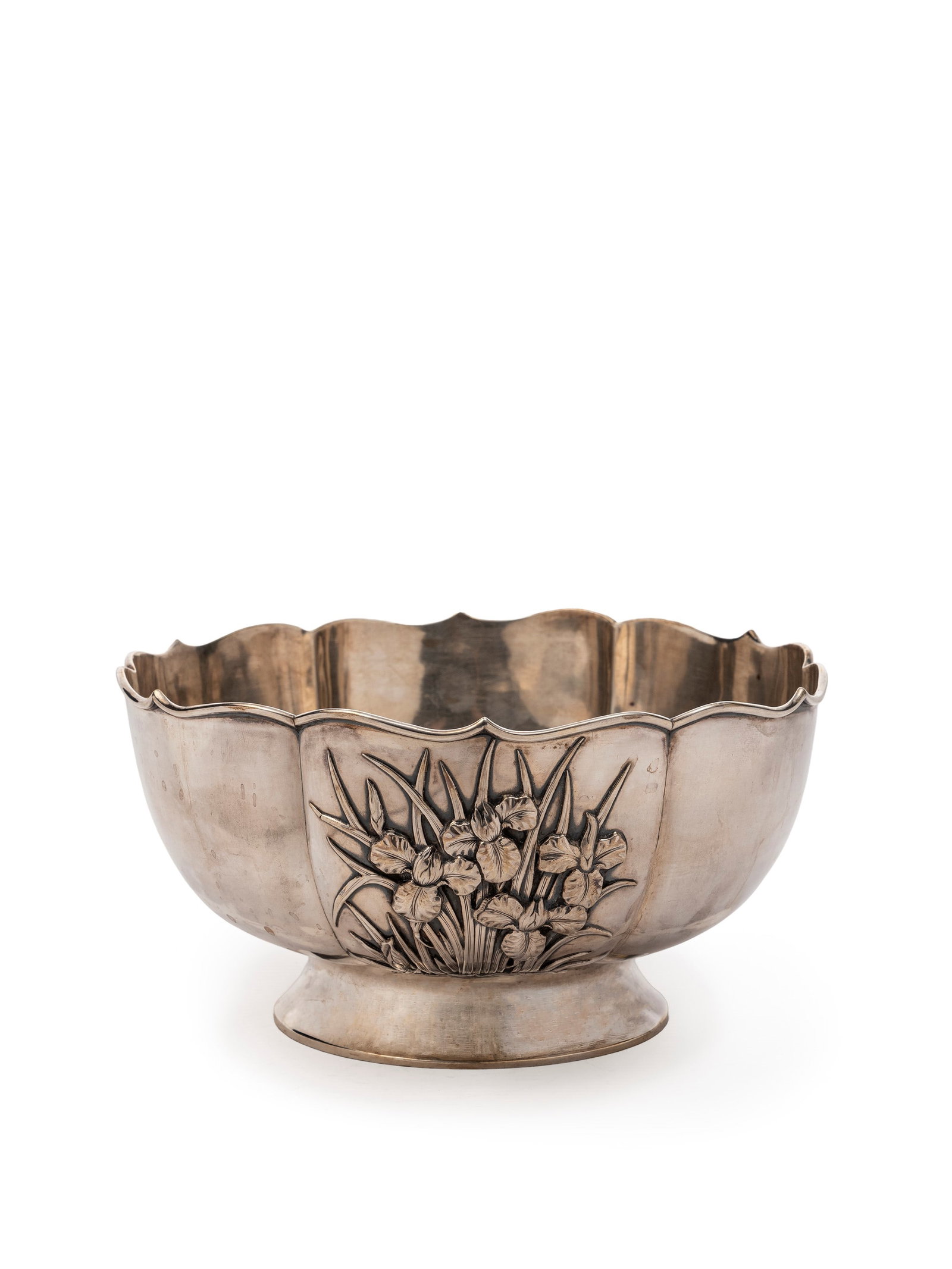 A LARGE SILVER BOWL MARKED BY WANG HING, China, early 20th century (1 of 4)