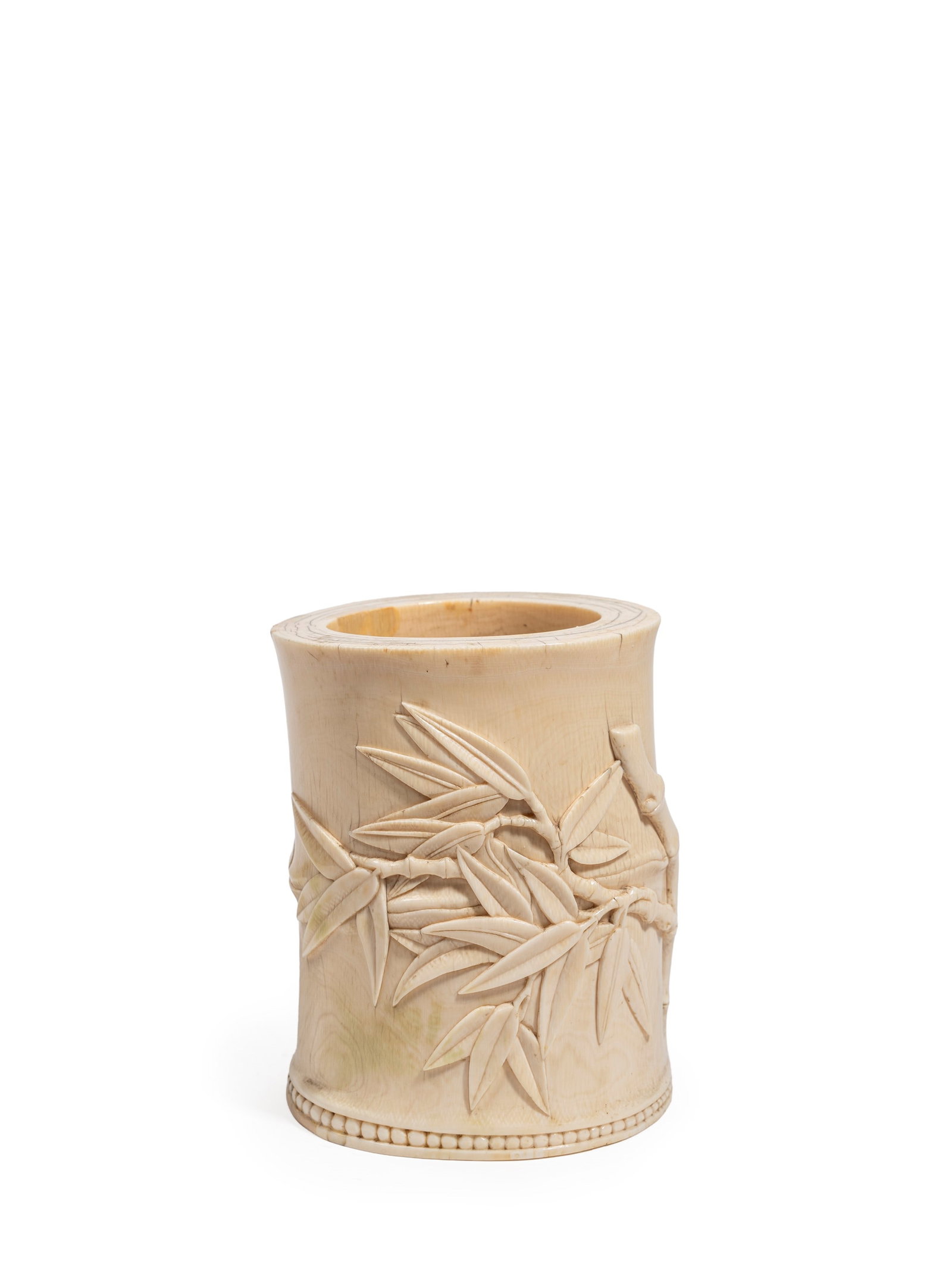 ? AN IVORY BRUSHPOT, China, Qing dynasty, 18th century (1 of 6)