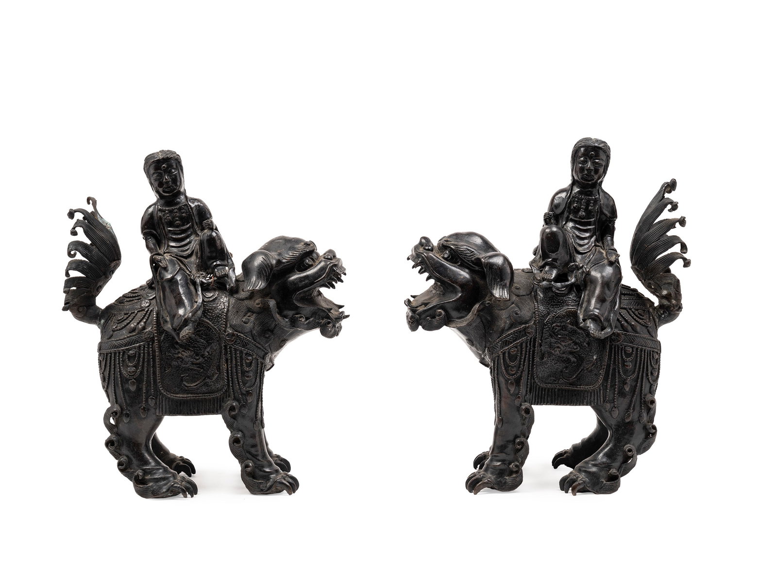 A PAIR OF BRONZE CENSER, Japan, Meiji period (1868-1912) (1 of 4)