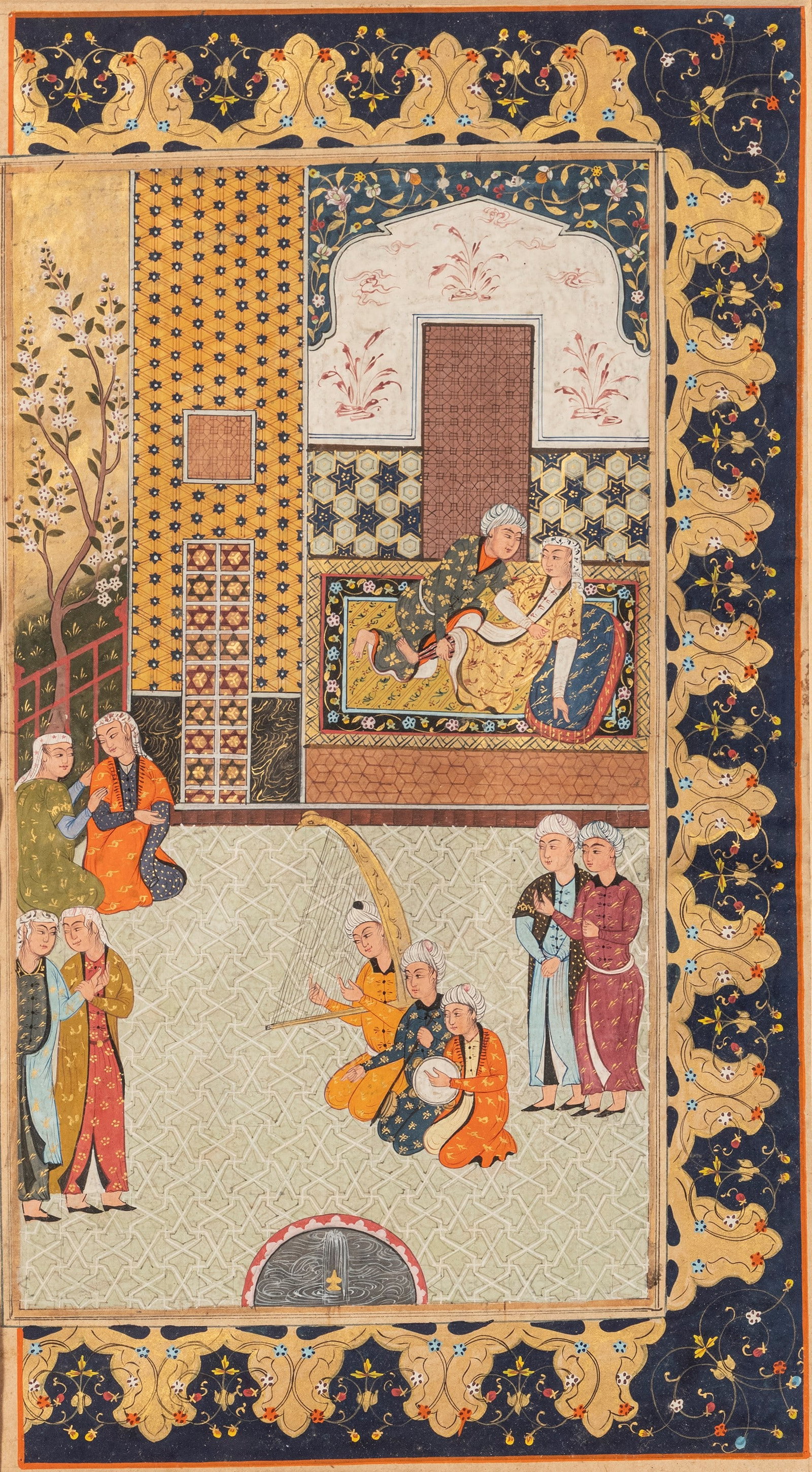 A MINIATURE PAGE, Iran, 19th century (1 of 2)