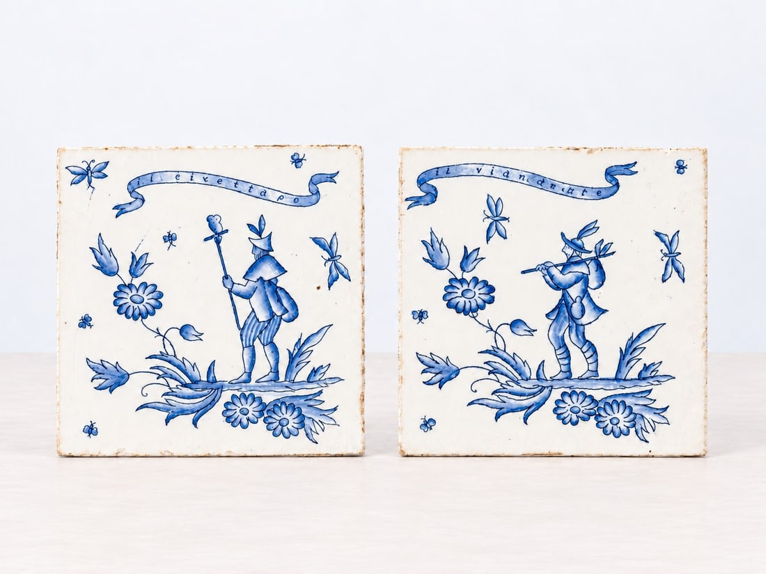 Gio Ponti (Milano 1891 - 1979), DECORATIVE PLAQUES, circa 1930s (1 of 2)